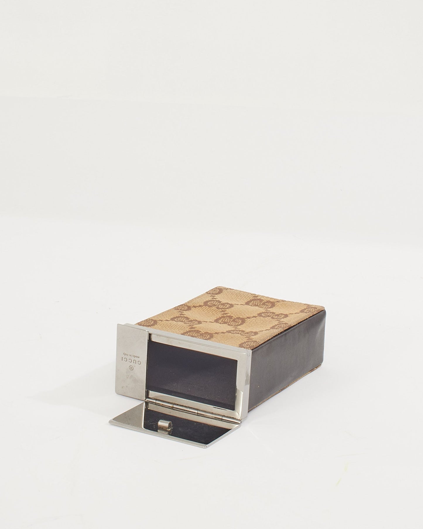 Gucci Brown Canvas Cigarette Box