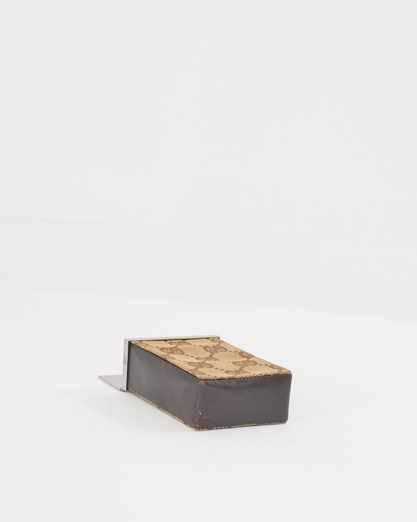 Gucci Brown Canvas Cigarette Box