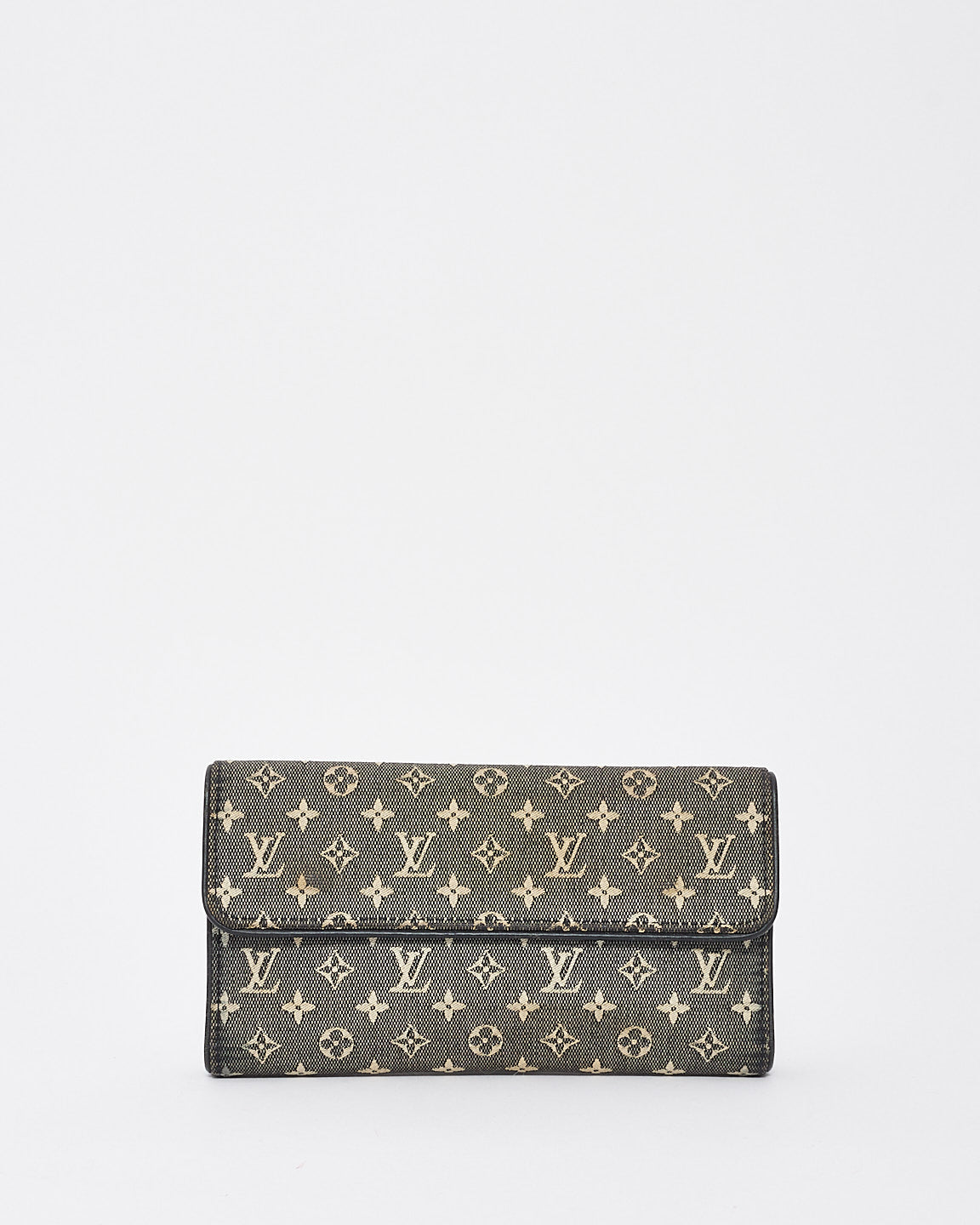 Louis Vuitton Blue & Grey Monogram Denim Canvas Sarah Wallet