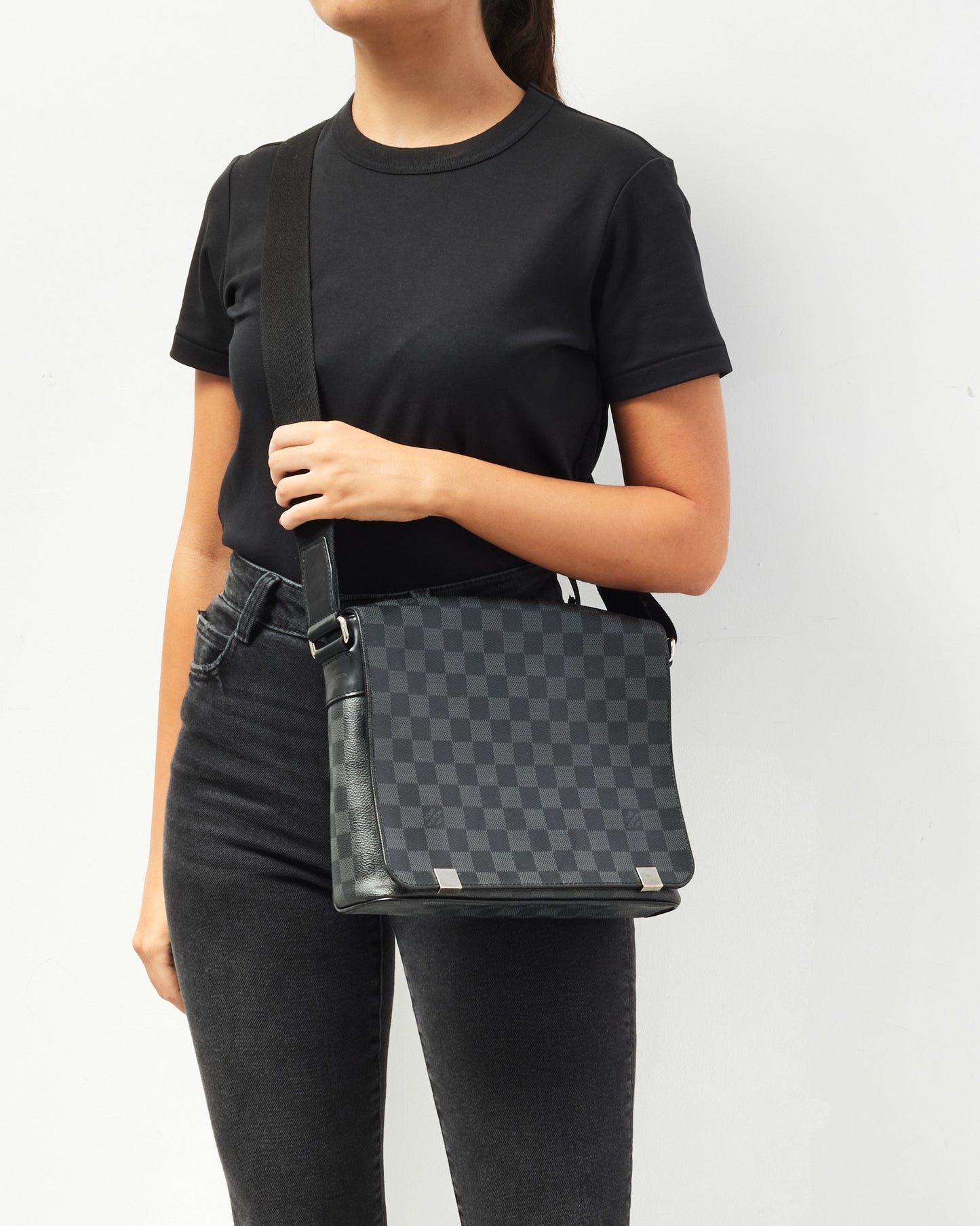 Louis Vuitton Damier Graphite District PM Crossbody Bag