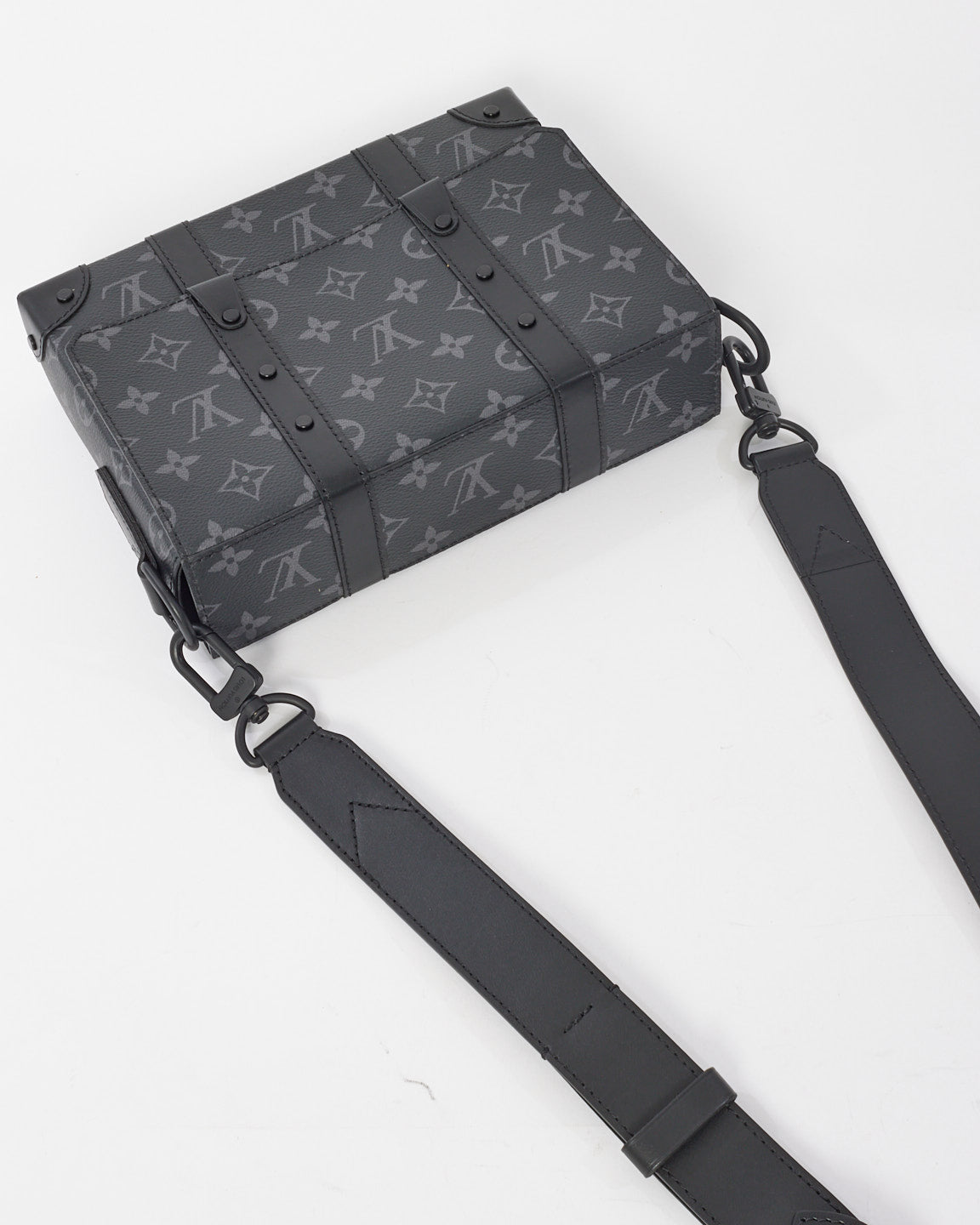 Louis Vuitton Eclipse Monogram Canvas Soft Trunk Flap Crossbody Bag