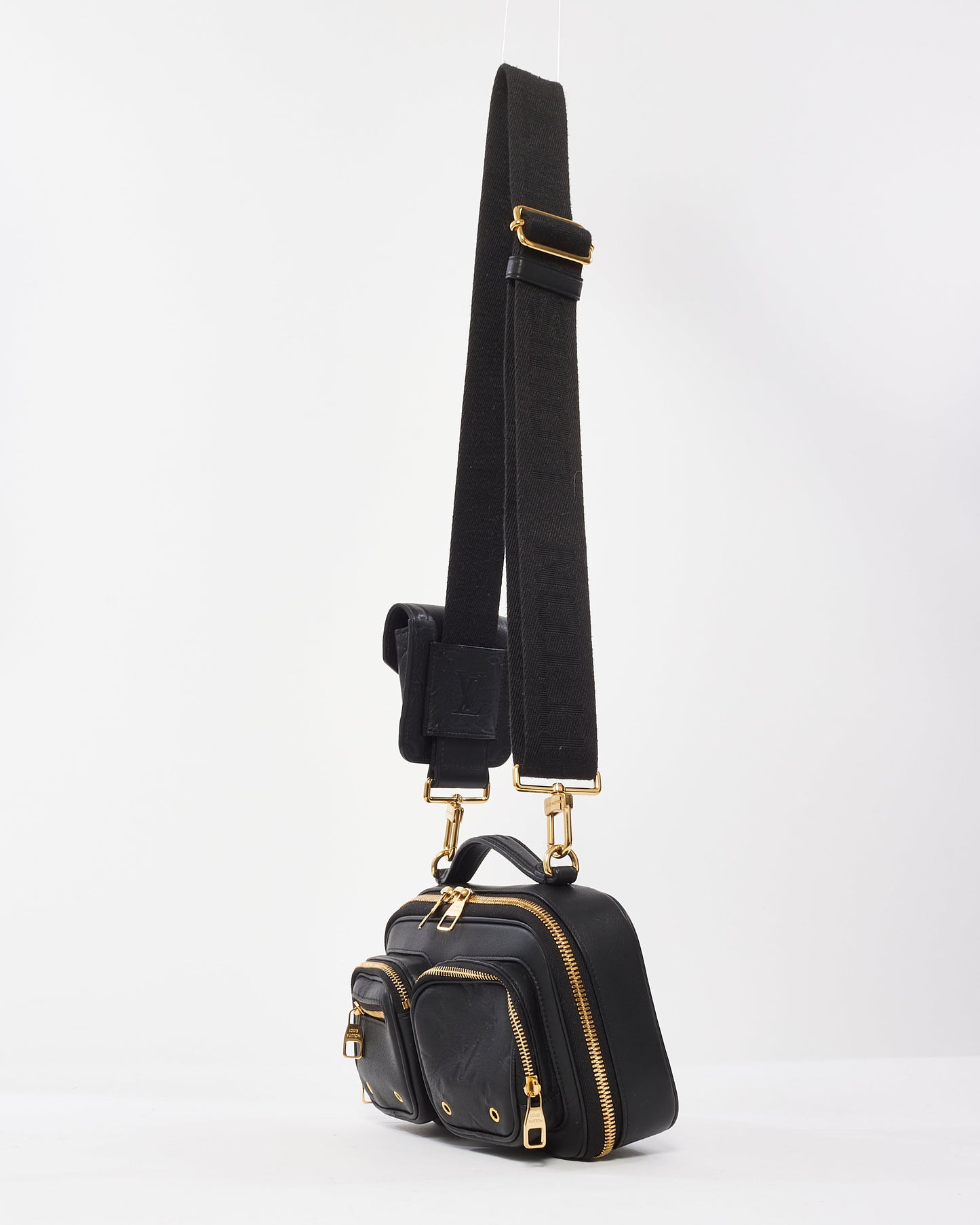 Louis Vuitton Black Monogram Empreinte Leather Utility Crossbody Bag