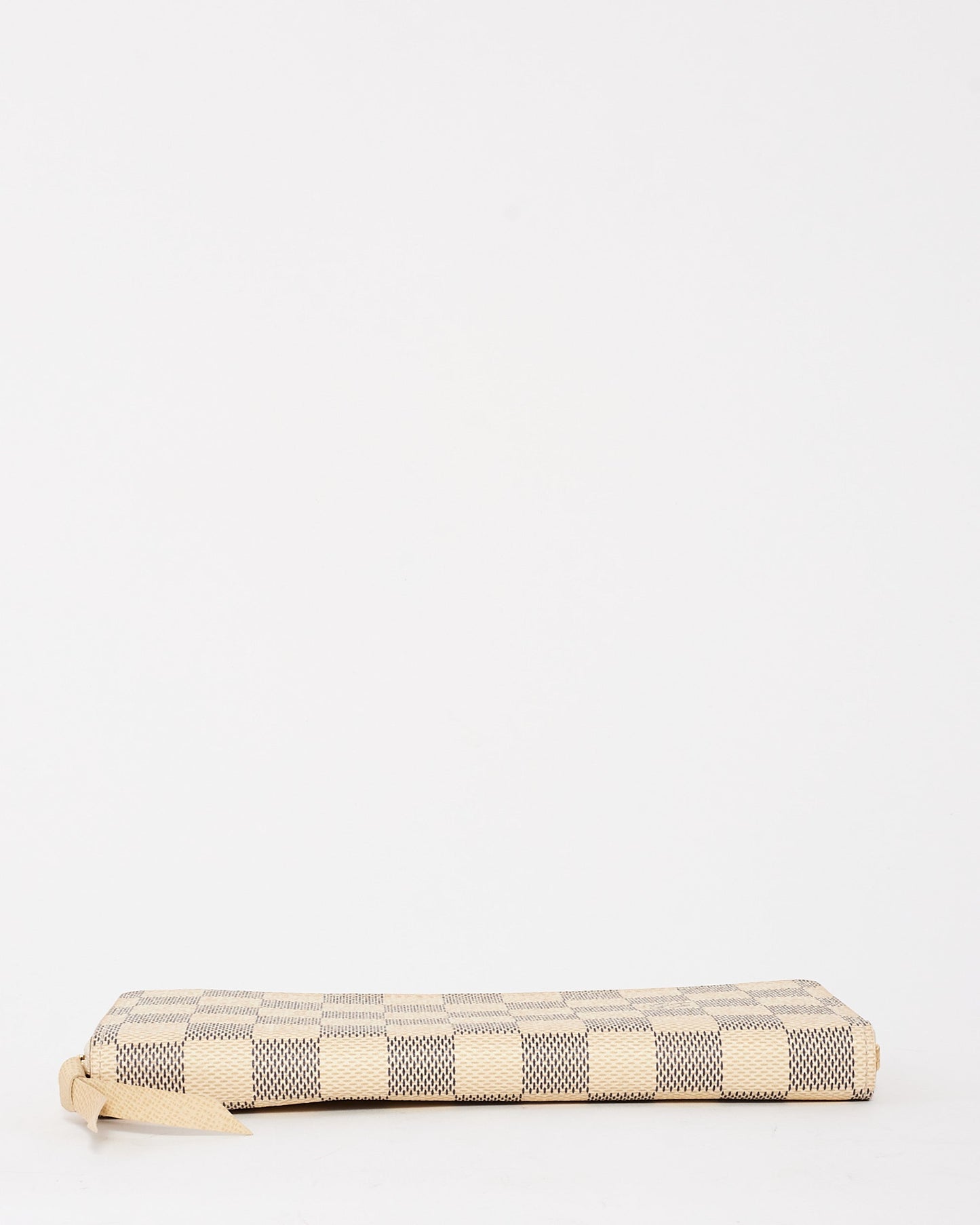 Louis Vuitton Damier Azur Canvas Clemence Zippy Wallet