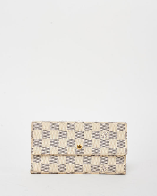 Louis Vuitton Damier Azur Coated Canvas Bifold Flap Wallet