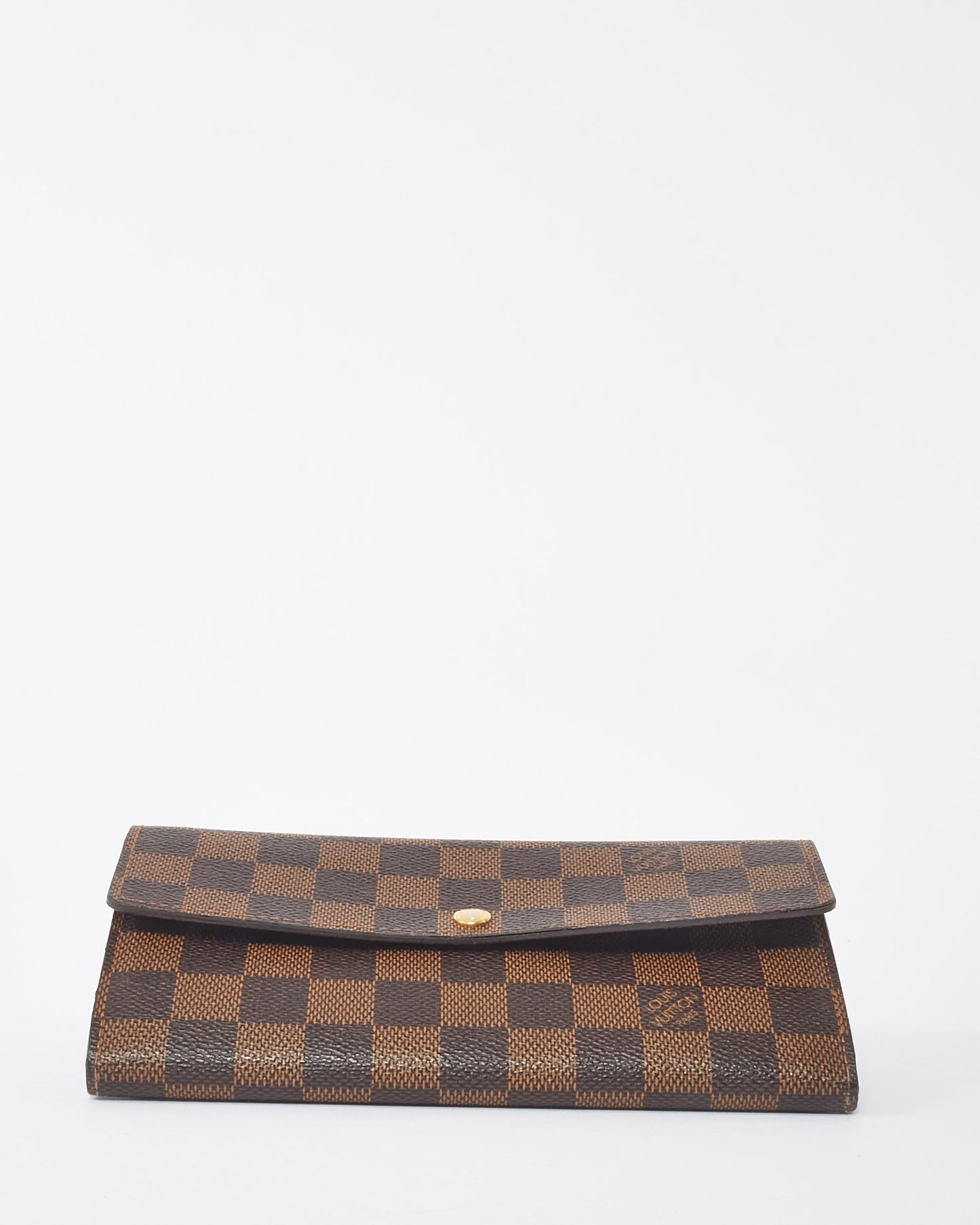 Louis Vuitton Damier Ebene Coated Canvas Sarah Long Wallet