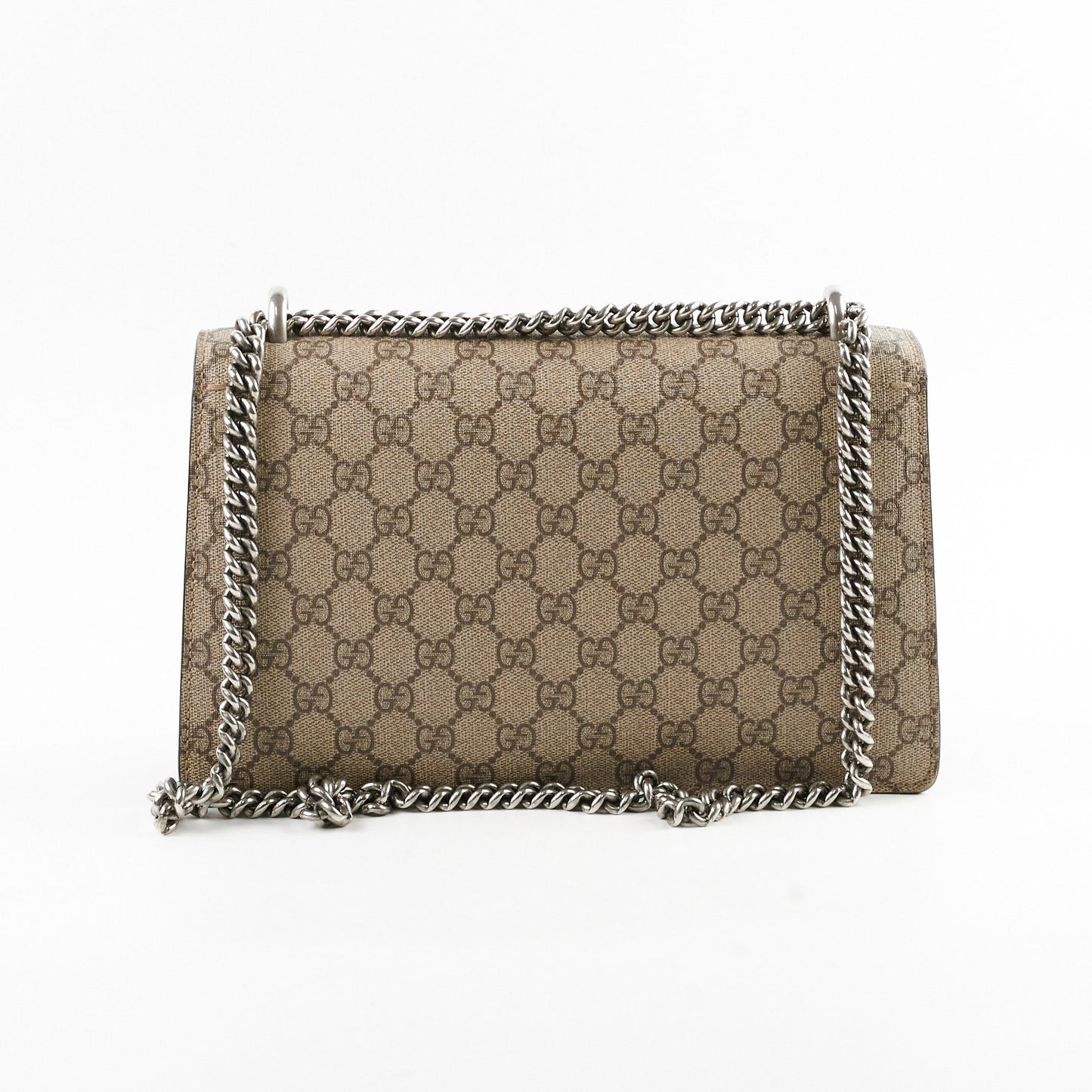 Gucci Medium Dionysus GG Supreme Shoulder Bag Black