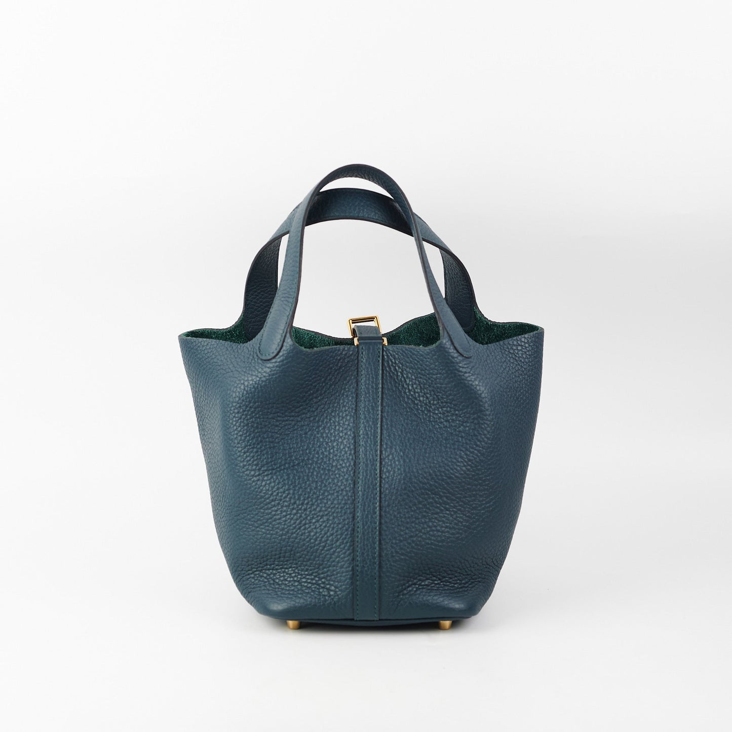 Hermes Picotin 18 Clemence Vert Cypress - Z Stamp