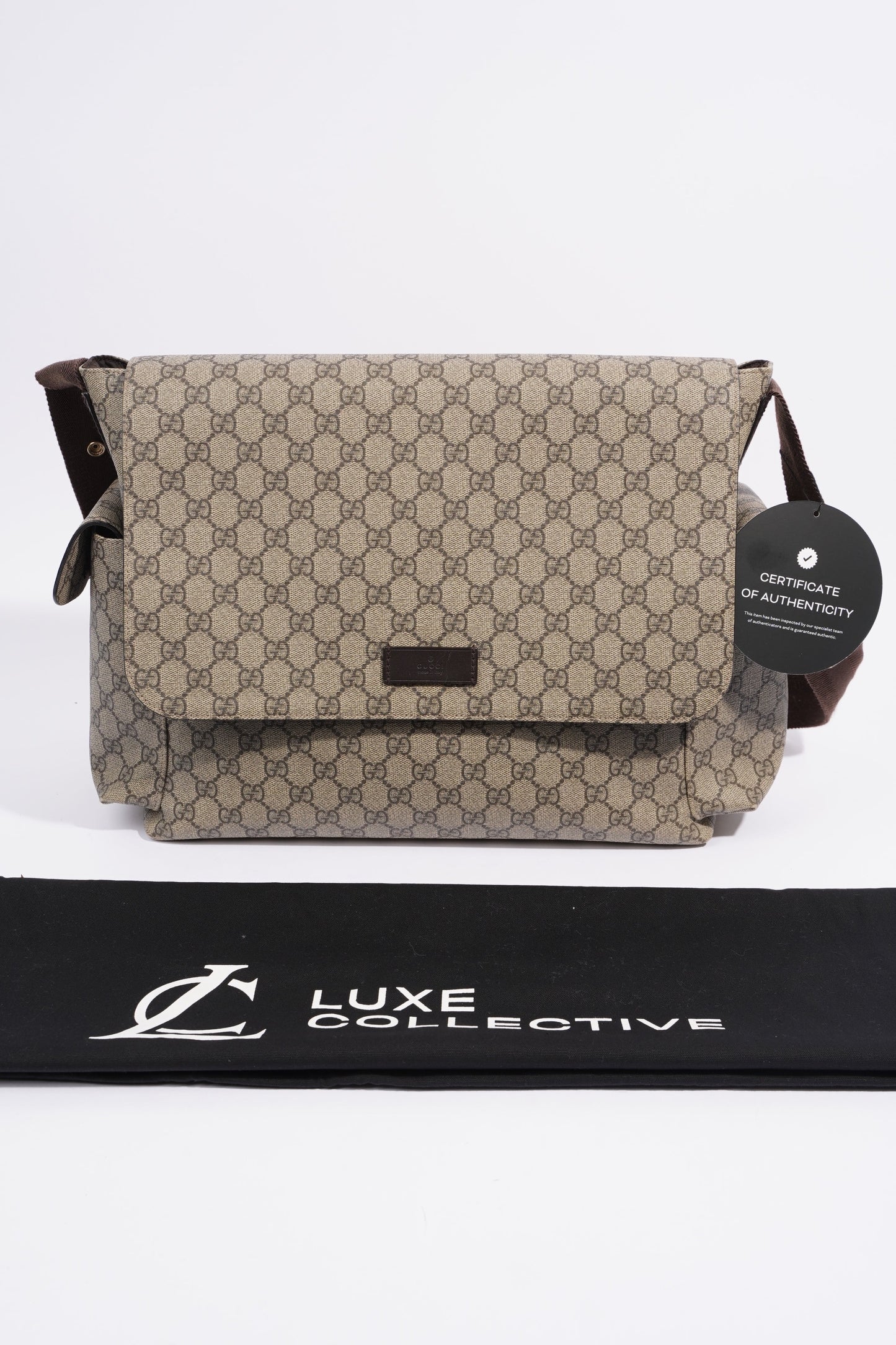 Gucci Baby Changing Bag GG Supreme Coated Canvas