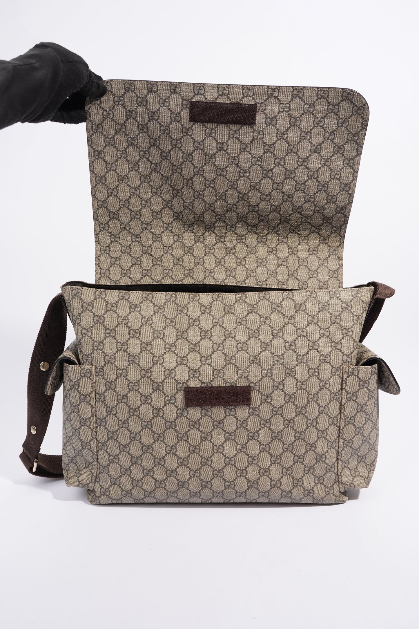 Gucci Baby Changing Bag GG Supreme Coated Canvas