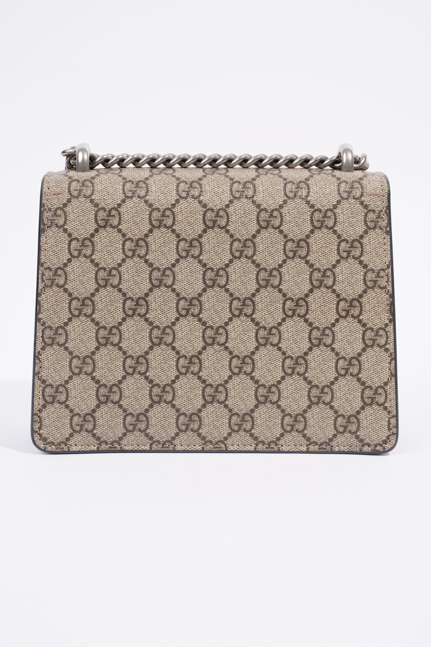 Gucci Dionysus Mini Beige And Ebony GG Supreme Canvas Coated Canvas