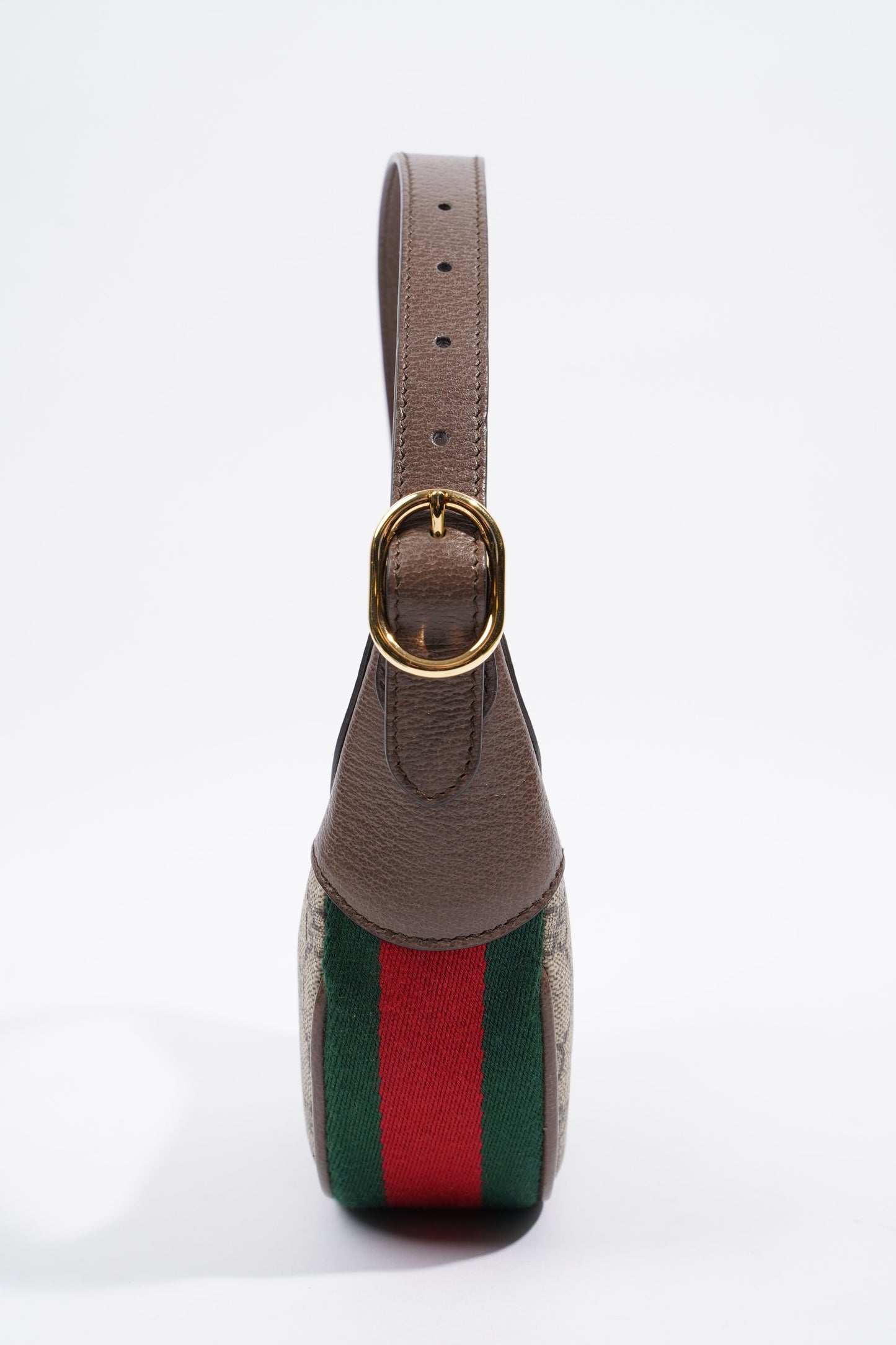 Gucci Ophidia GG Bag Monogram / Brown / Green Canvas Mini