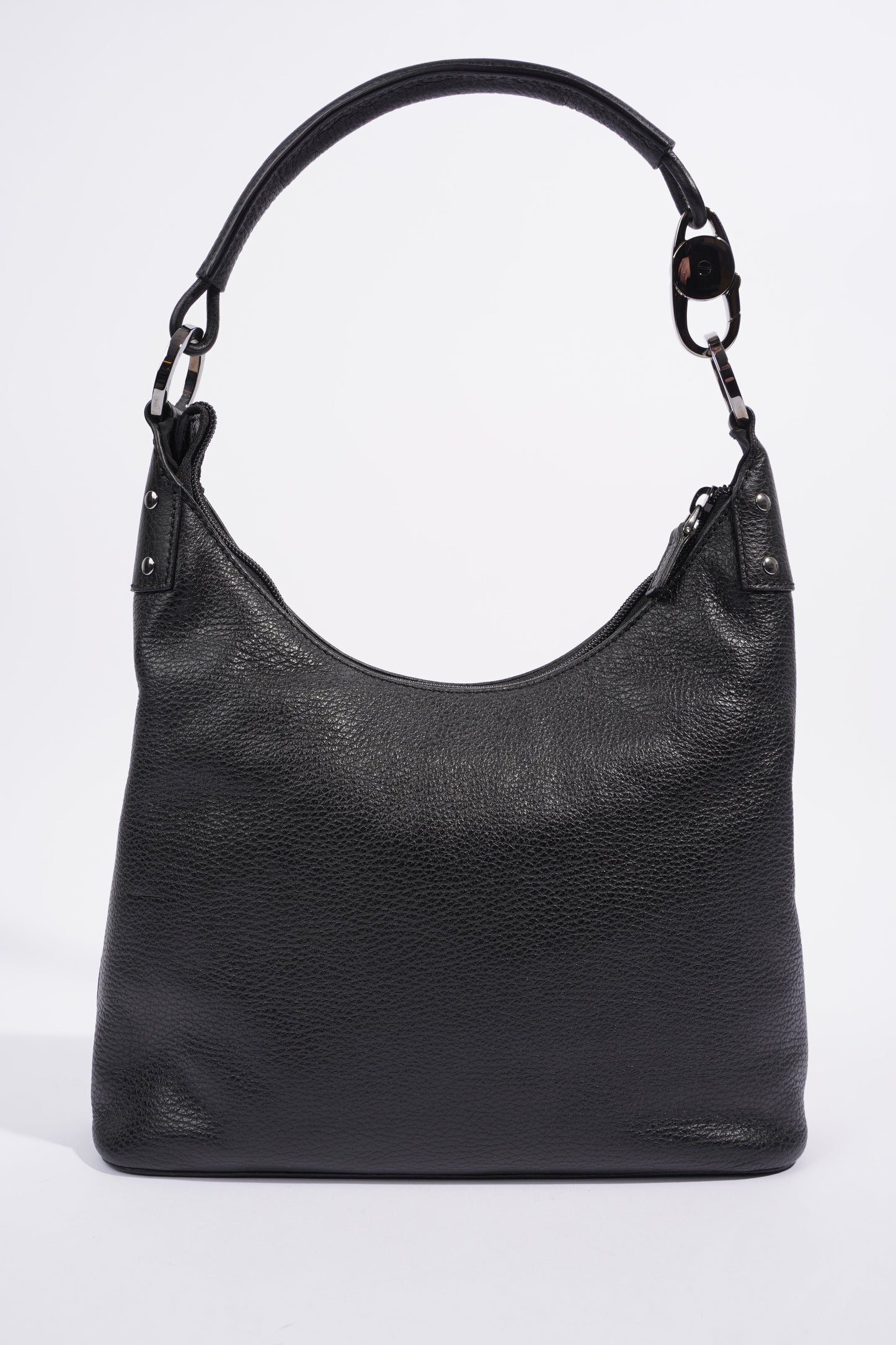 Gucci Hobo Black Grained Leather