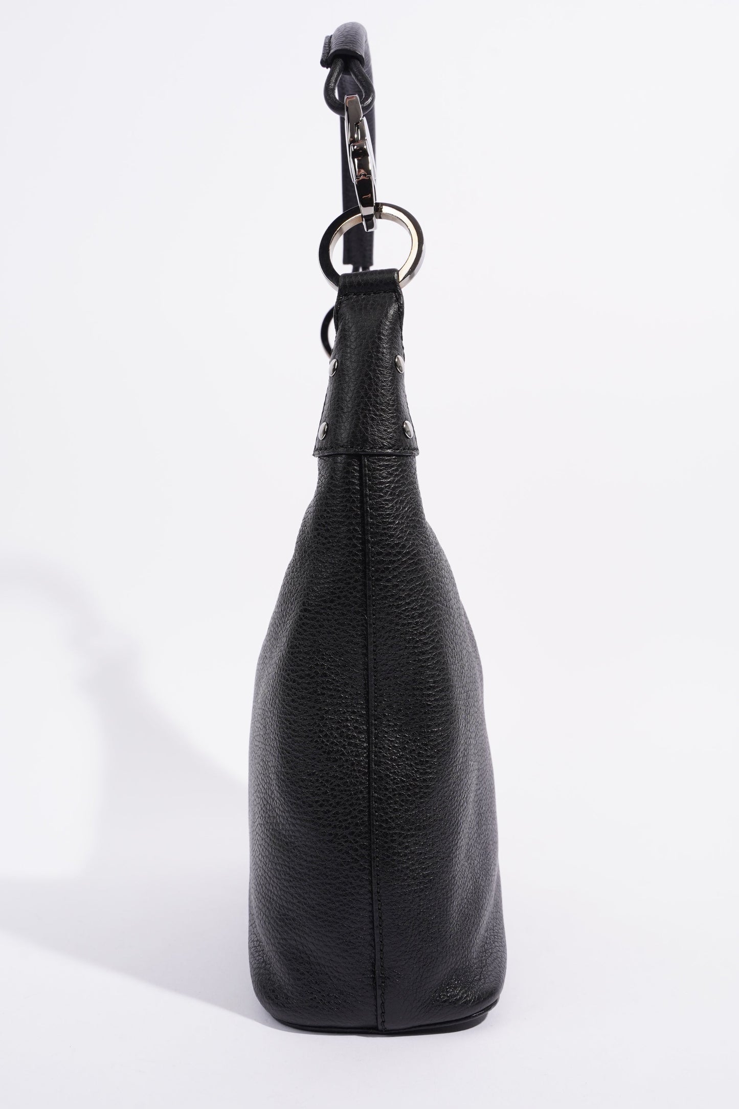 Gucci Hobo Black Grained Leather