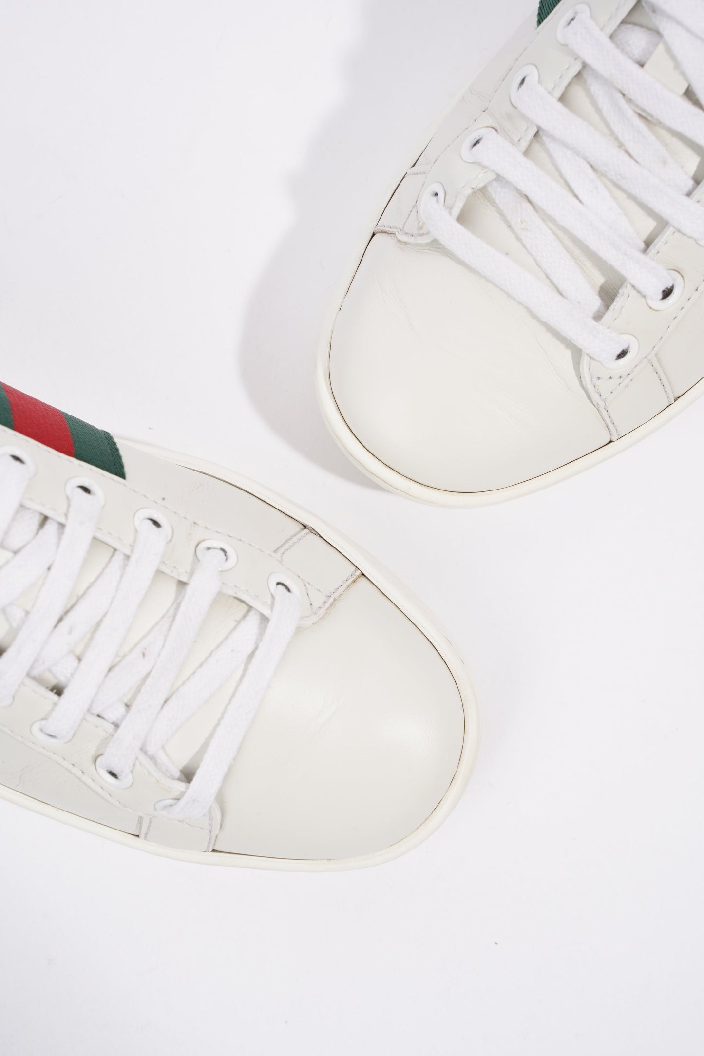 Gucci Ace Embroidered Bee White / Red / Green Leather EU 36.5 UK 3.5