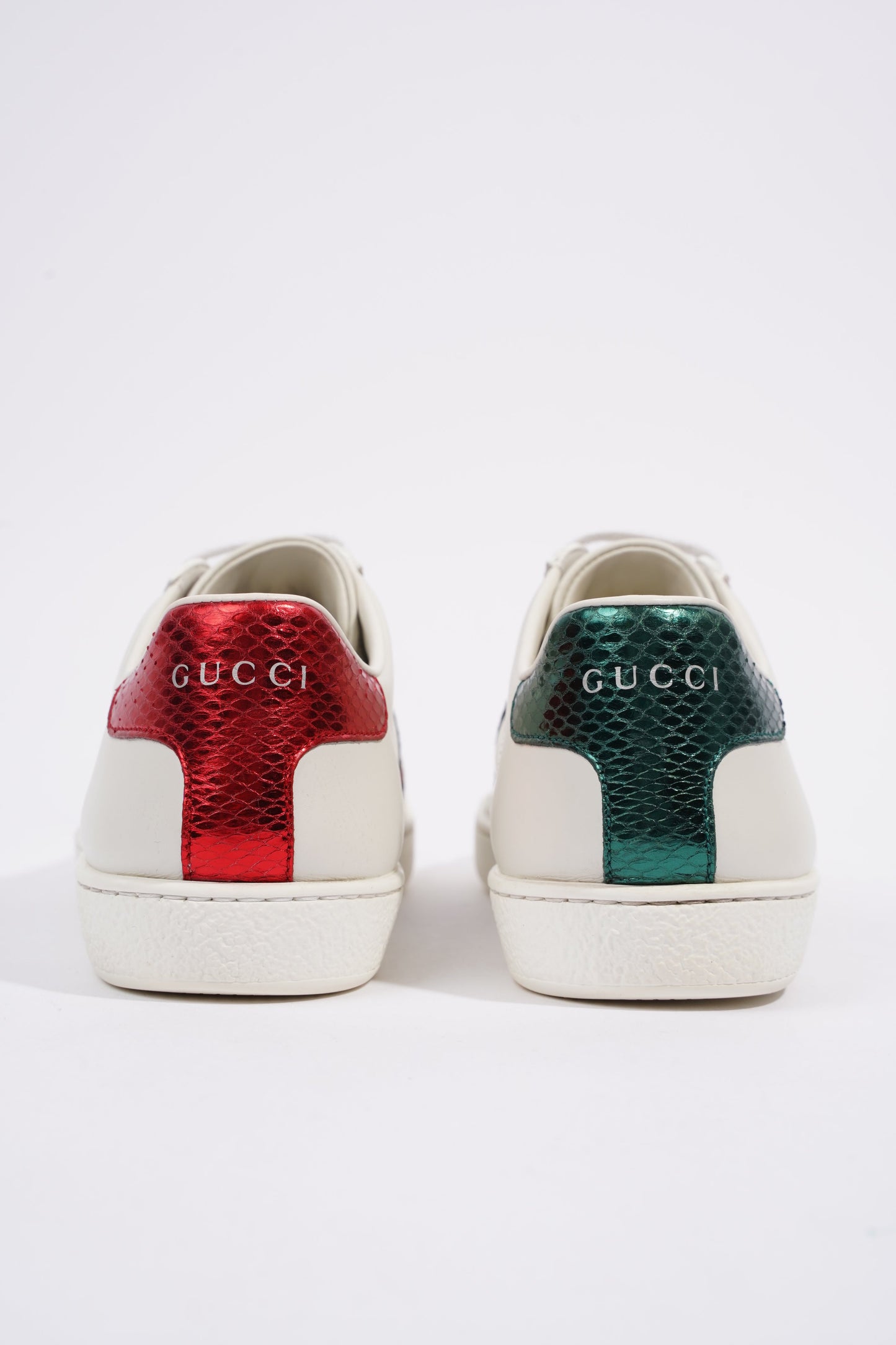 Gucci Ace Embroidered Bee White / Red / Green Leather EU 36.5 UK 3.5
