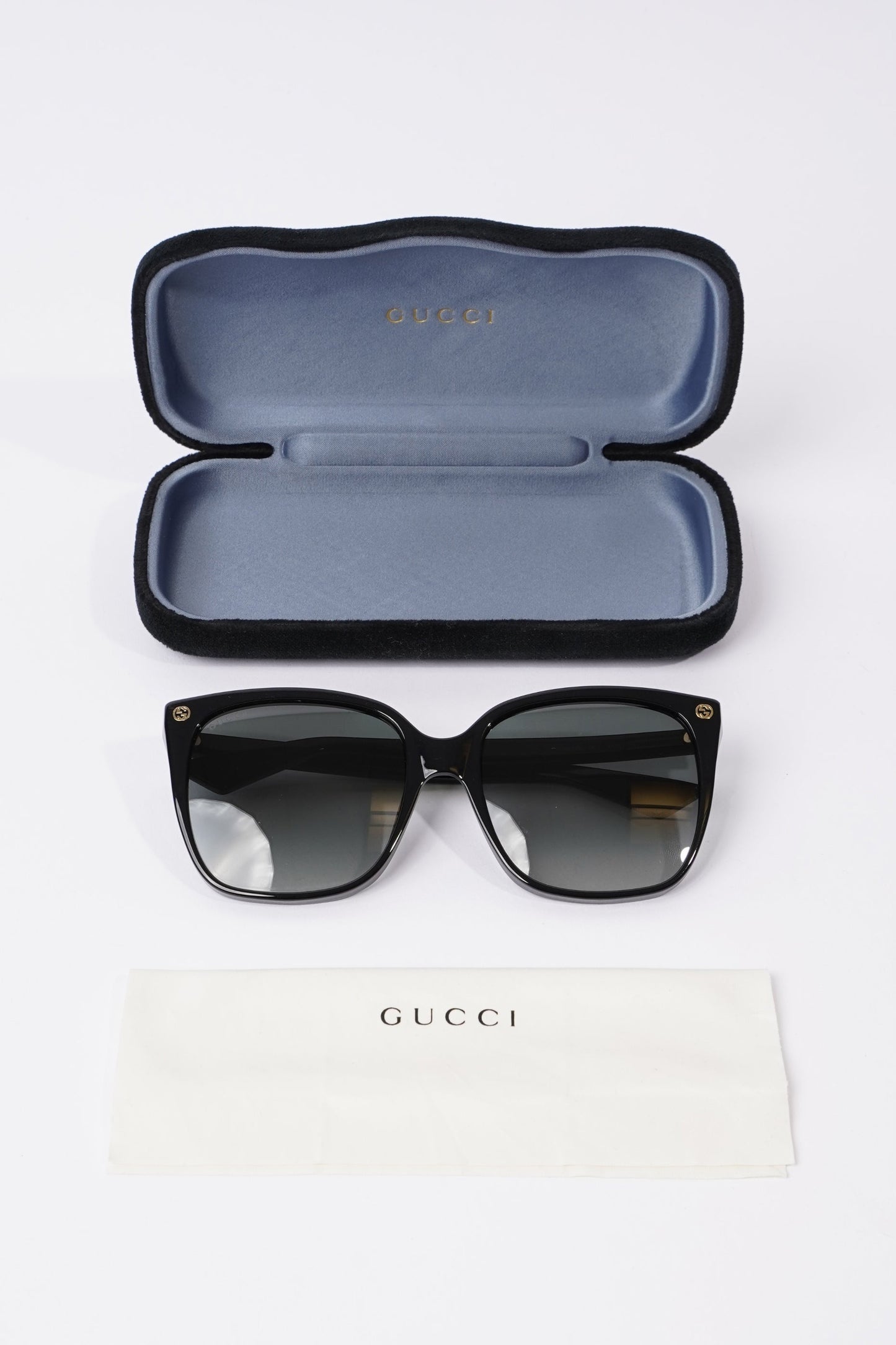 Gucci GG0022S Sunglasses Black Acetate 140