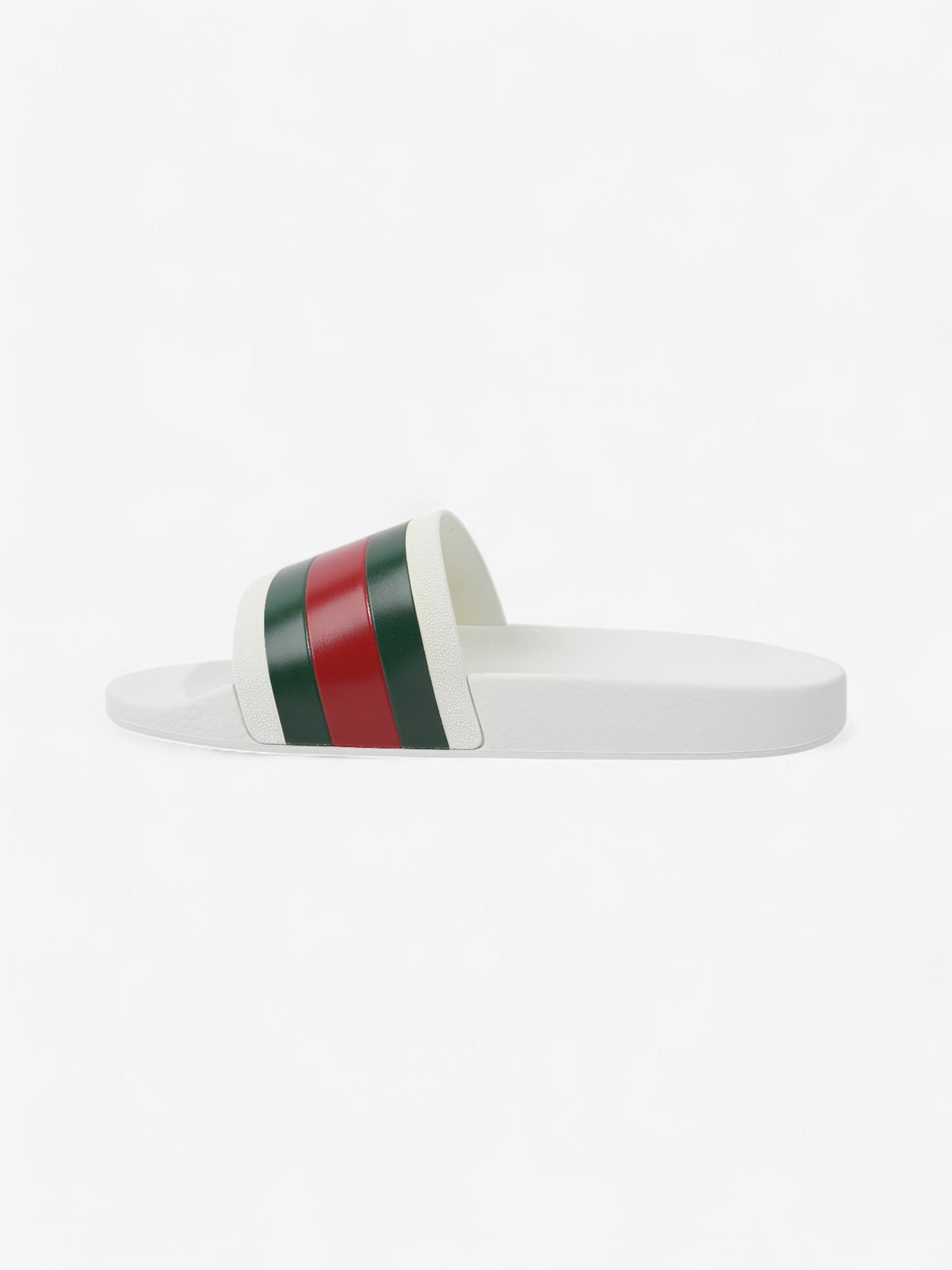 Gucci Gucci Slides White  / Green / Red Rubber EU 42 UK 8