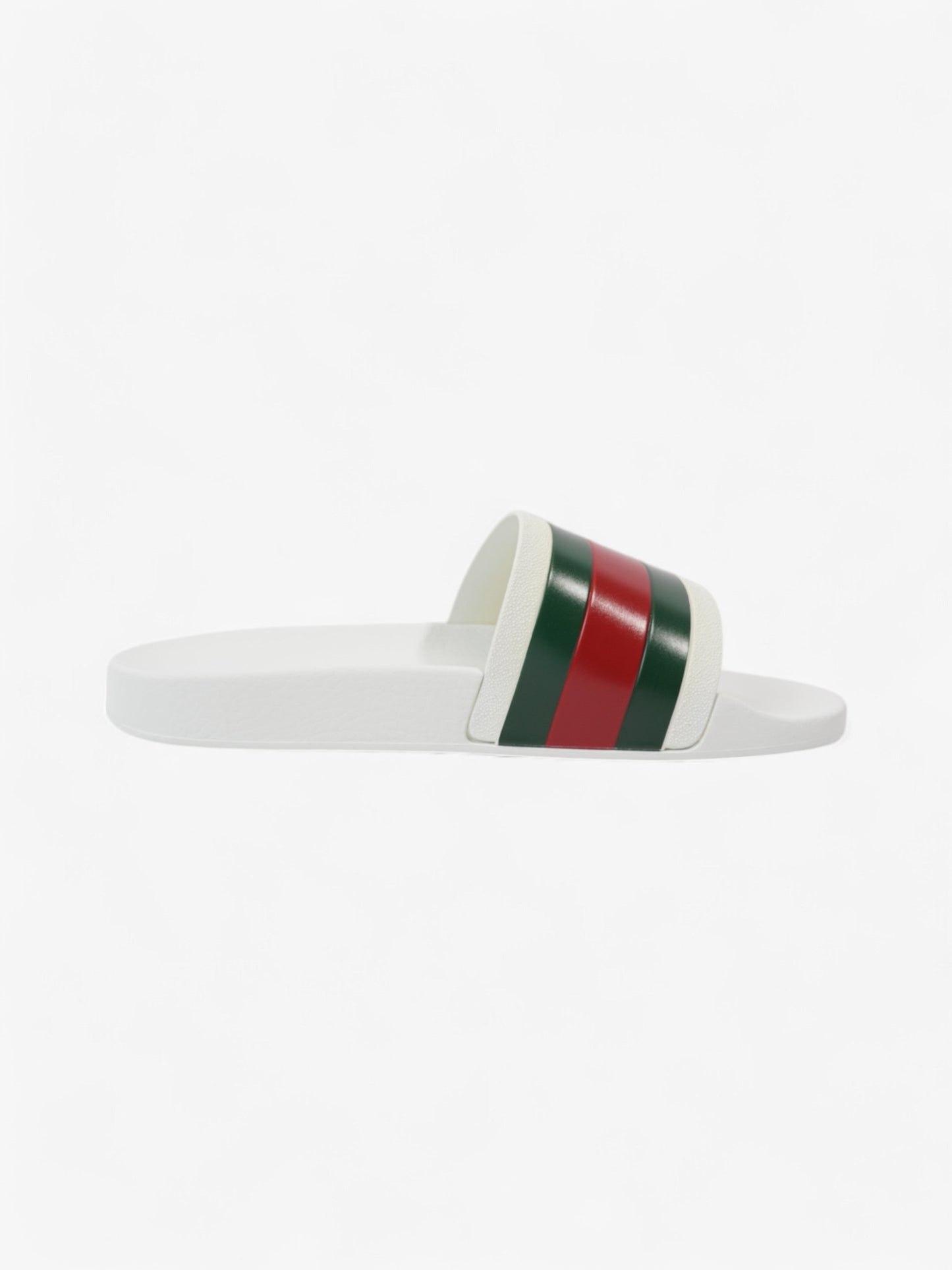 Gucci Gucci Slides White  / Green / Red Rubber EU 42 UK 8
