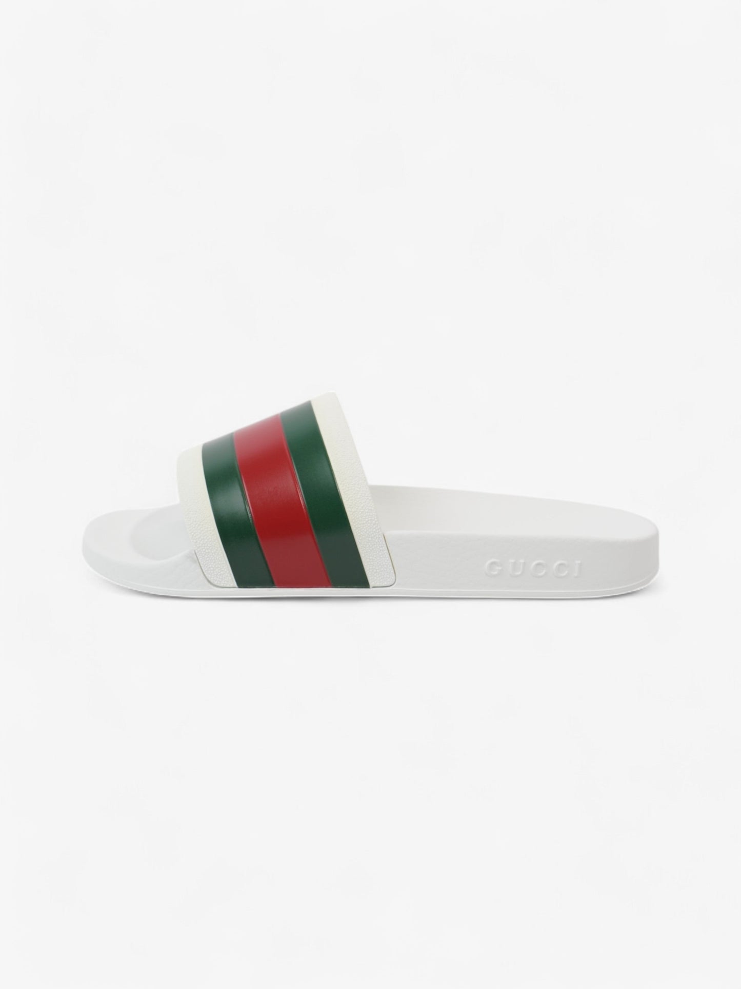 Gucci Gucci Slides White  / Green / Red Rubber EU 42 UK 8