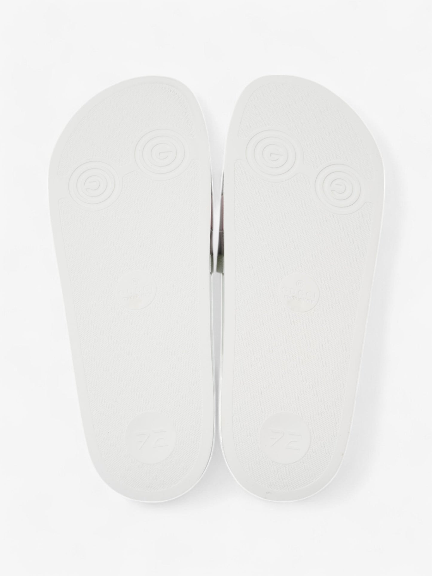 Gucci Gucci Slides White  / Green / Red Rubber EU 42 UK 8