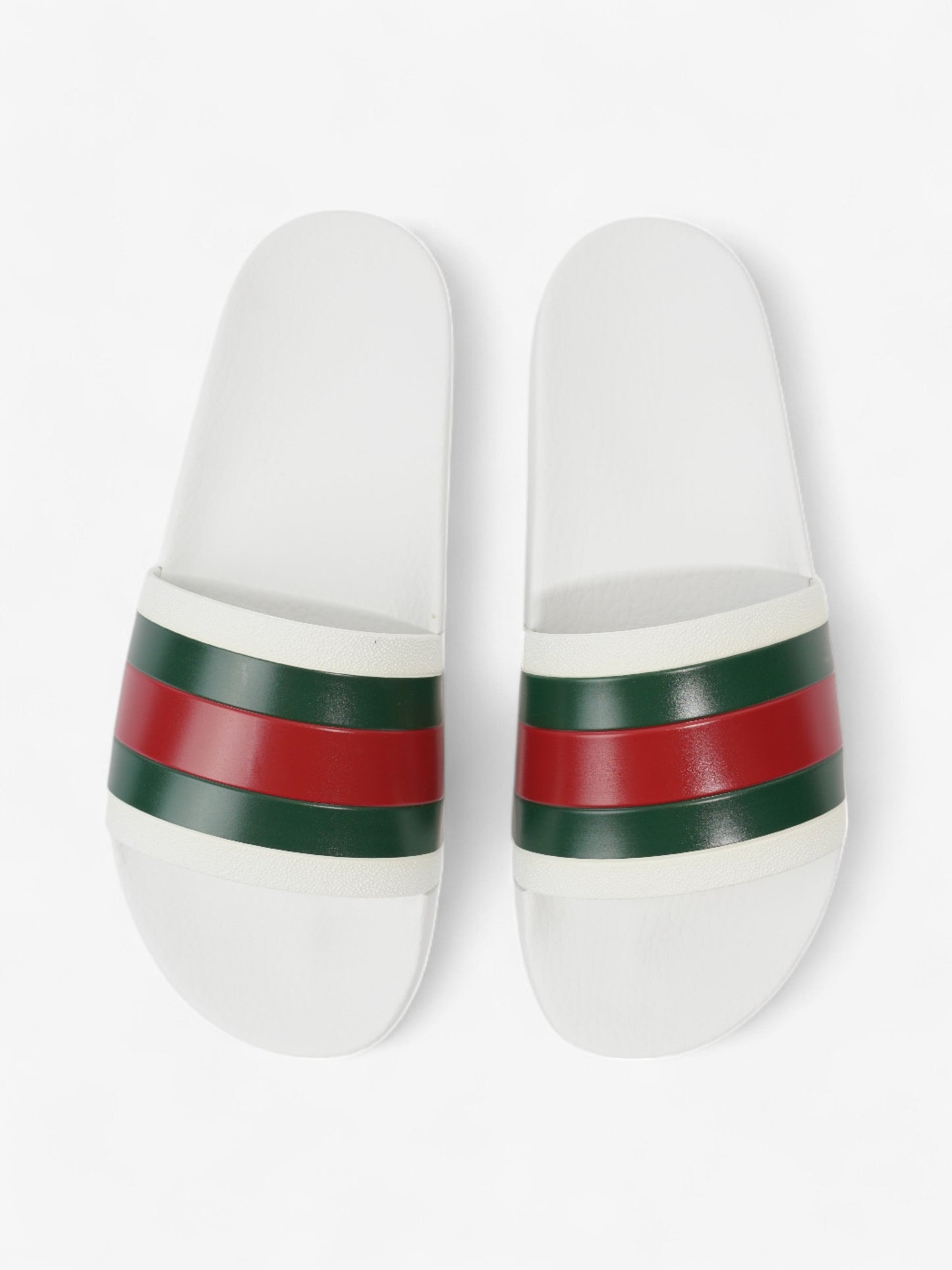 Gucci Gucci Slides White  / Green / Red Rubber EU 42 UK 8