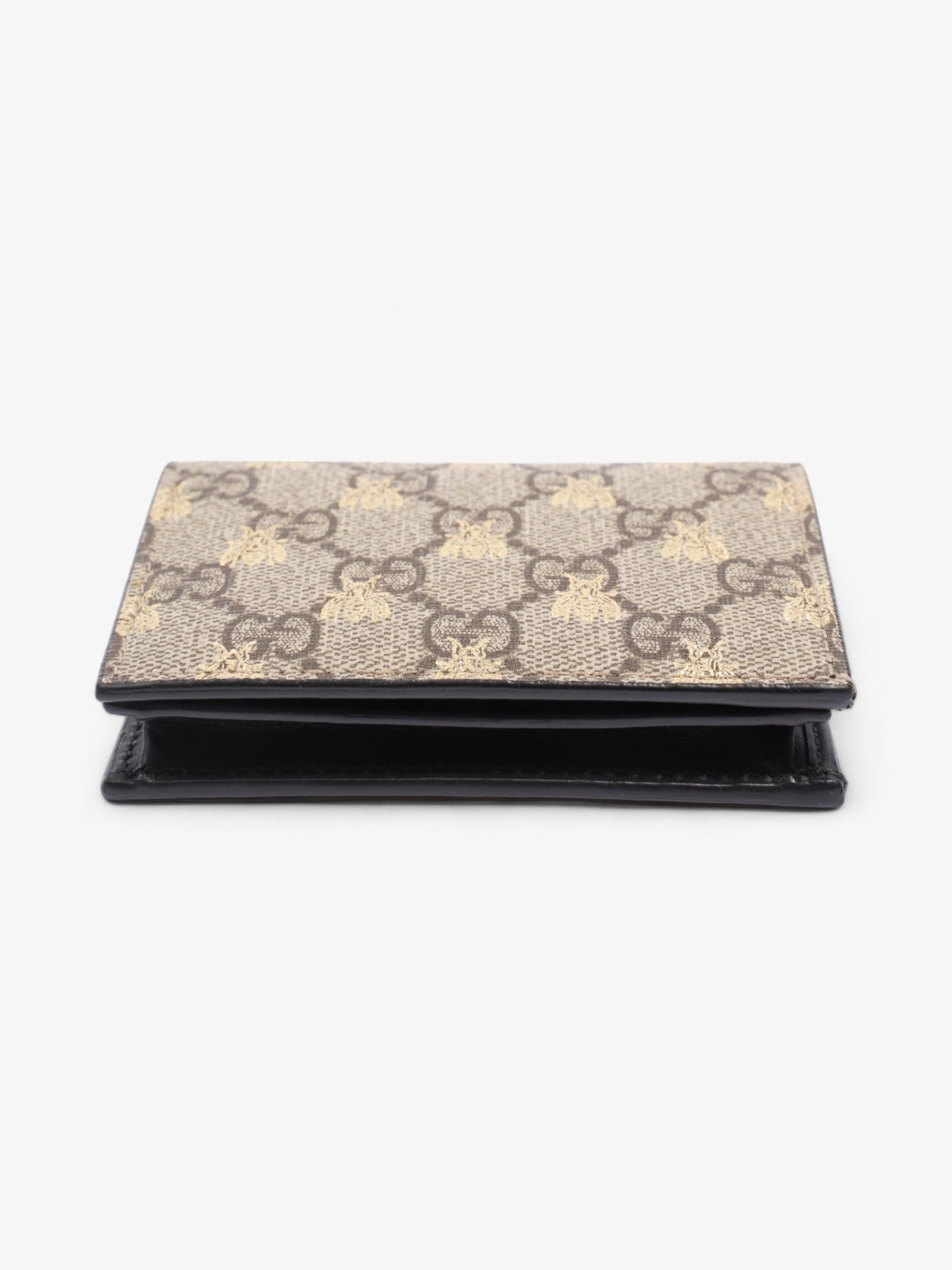 Gucci Card Case Wallet GG Supreme Bee Coated Canvas
