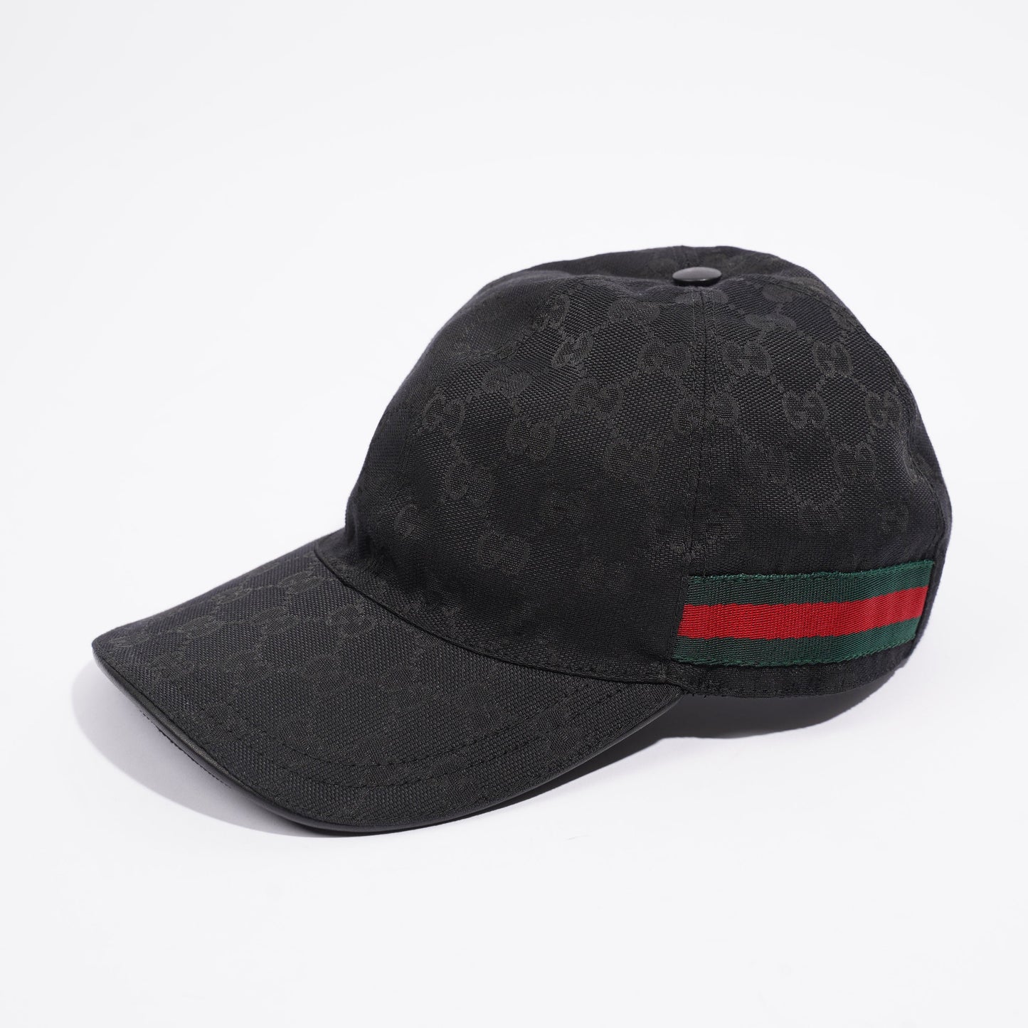 Gucci Original GG Cap Black / Gucci Stripe Cotton Medium