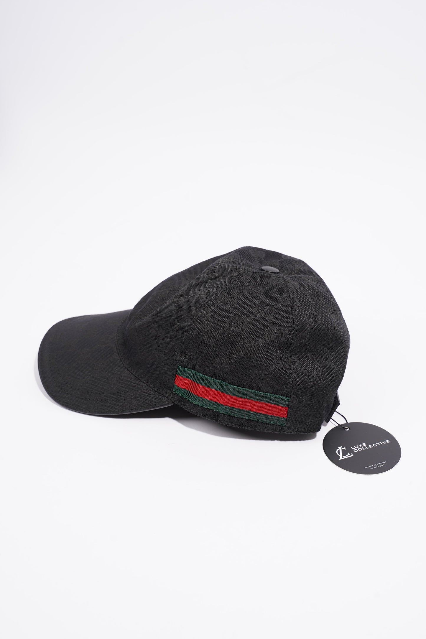 Gucci Original GG Cap Black / Gucci Stripe Cotton Medium