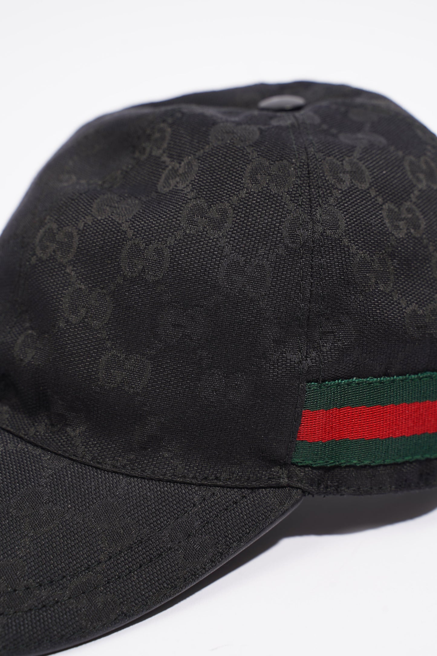 Gucci Original GG Cap Black / Gucci Stripe Cotton Medium