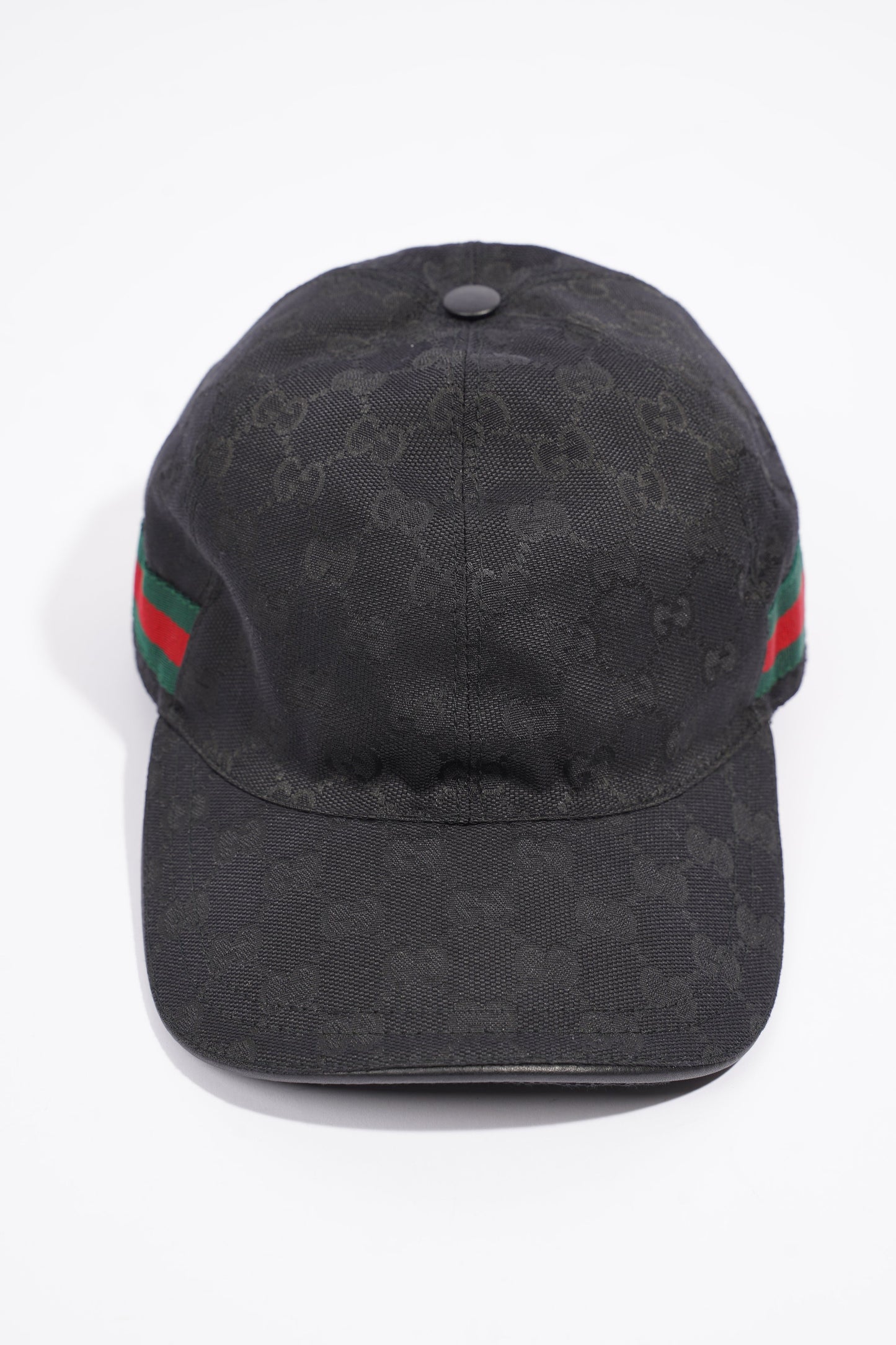 Gucci Original GG Cap Black / Gucci Stripe Cotton Medium
