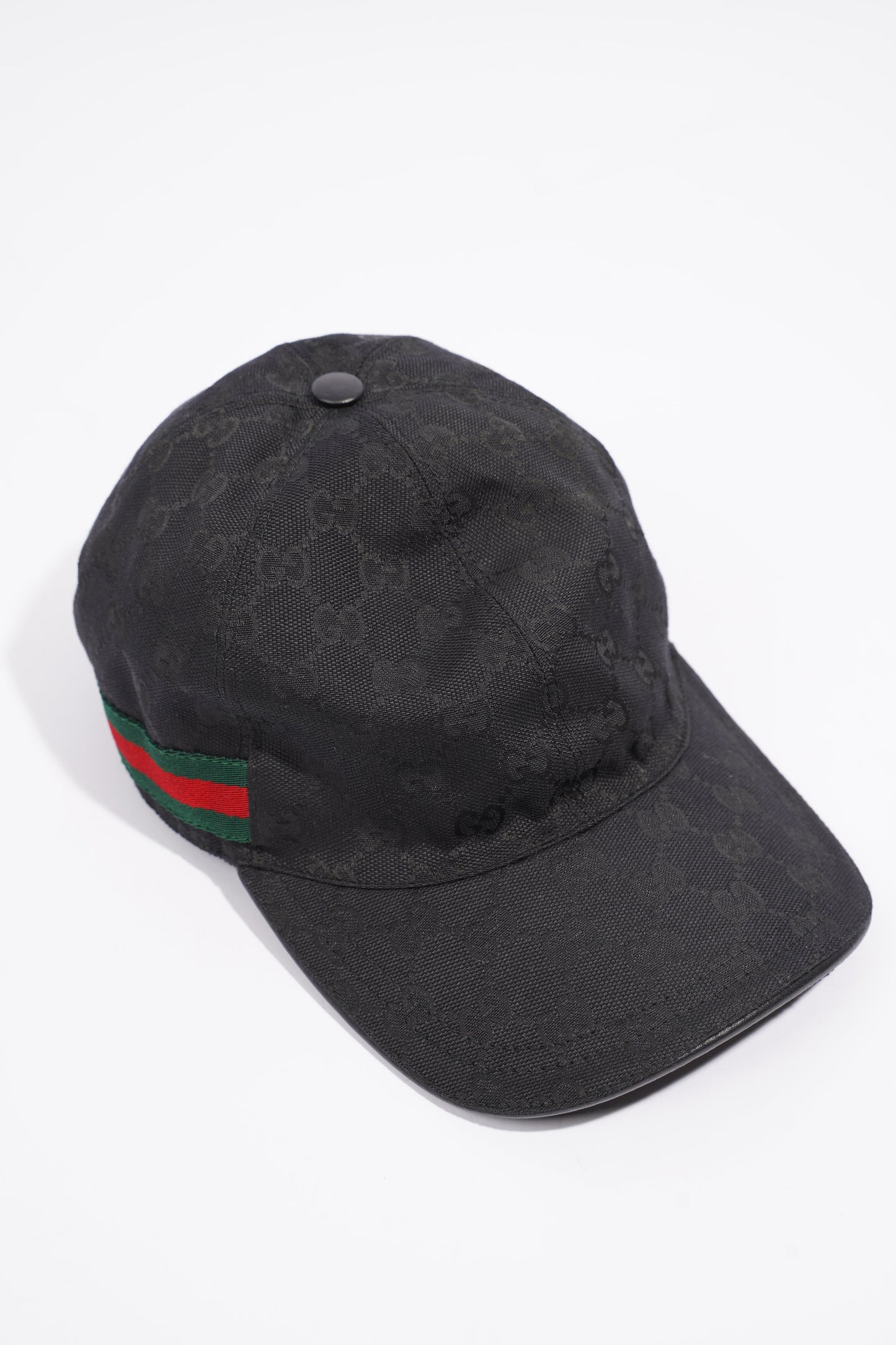 Gucci Original GG Cap Black / Gucci Stripe Cotton Medium