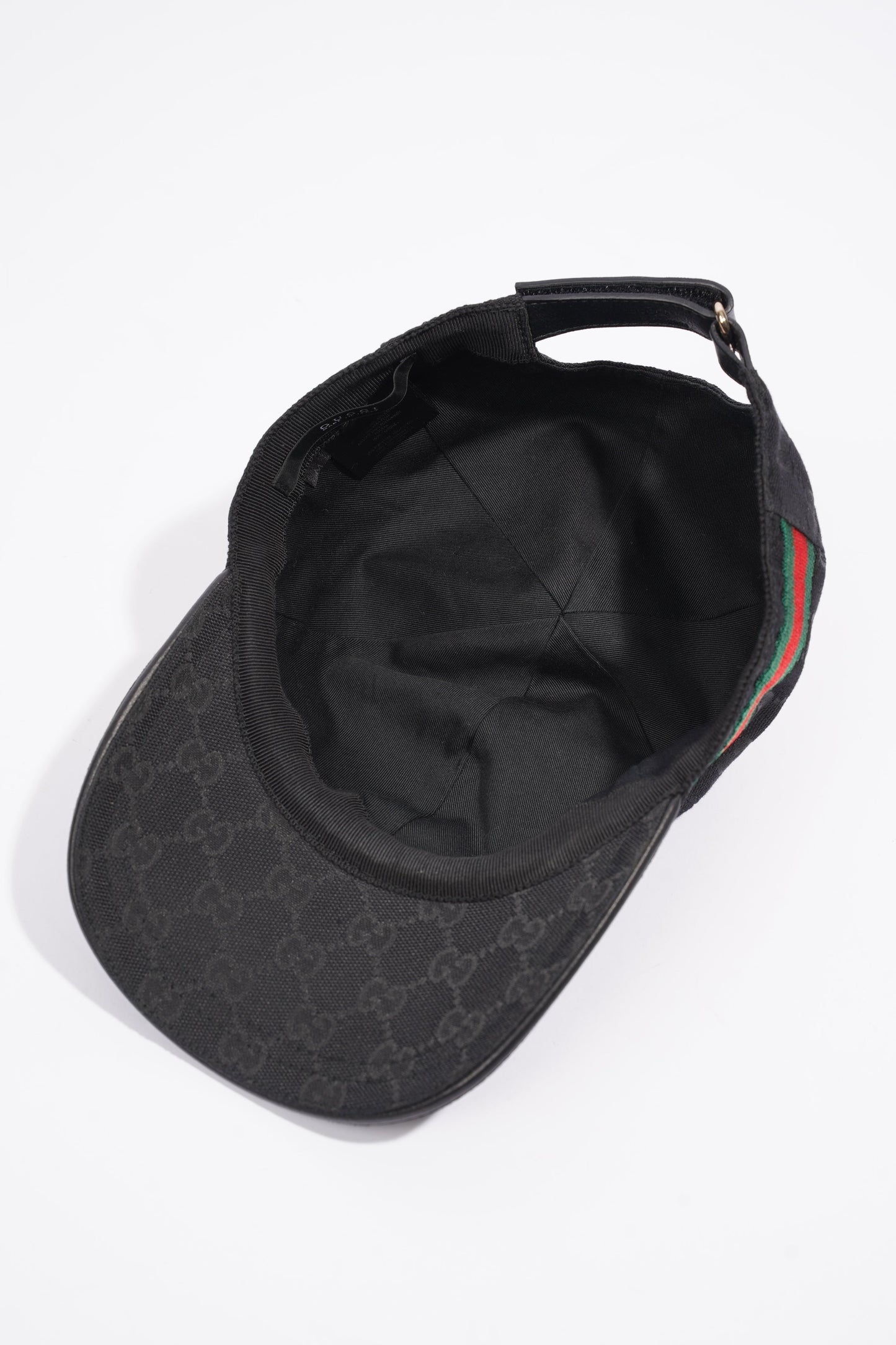 Gucci Original GG Cap Black / Gucci Stripe Cotton Medium