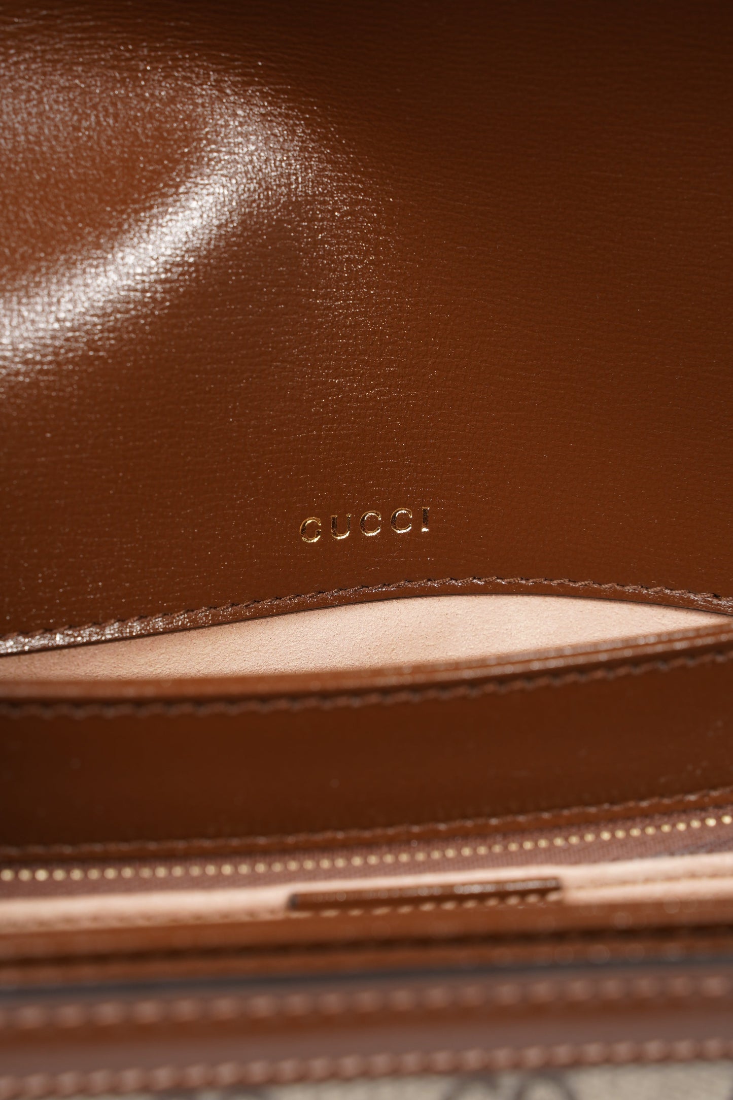 Gucci Horsebit 1955 Shoulder Bag Supreme / Brown Coated Canvas