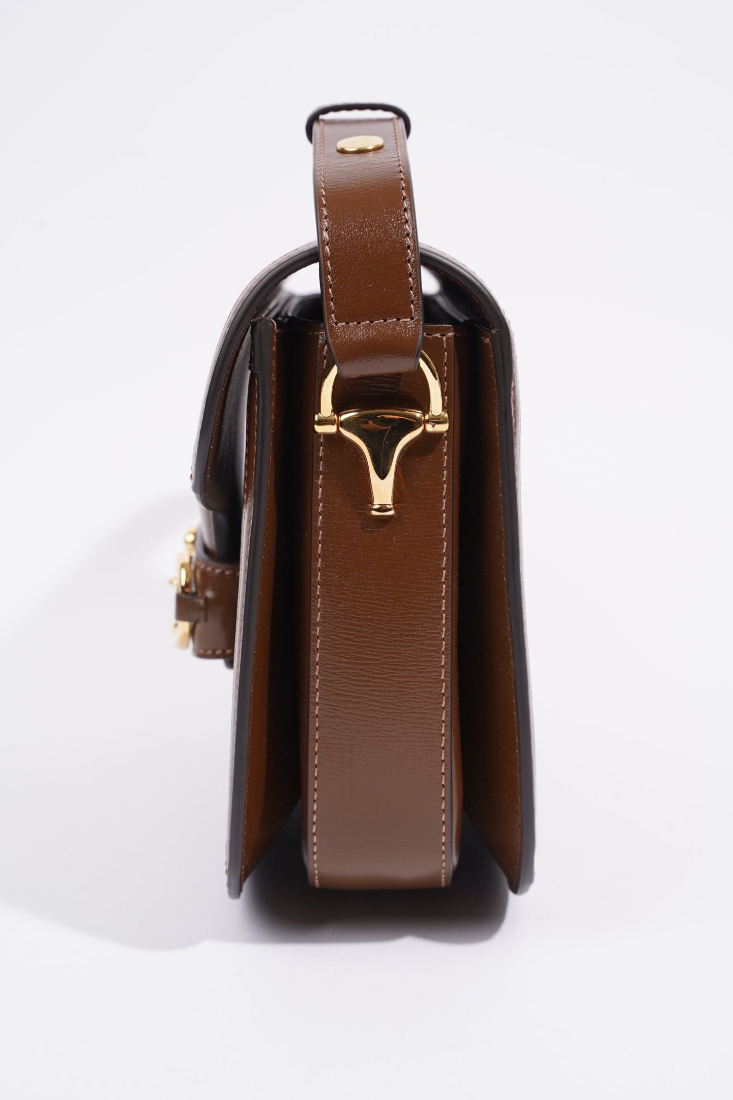 Gucci Horsebit 1955 Shoulder Bag Supreme / Brown Coated Canvas