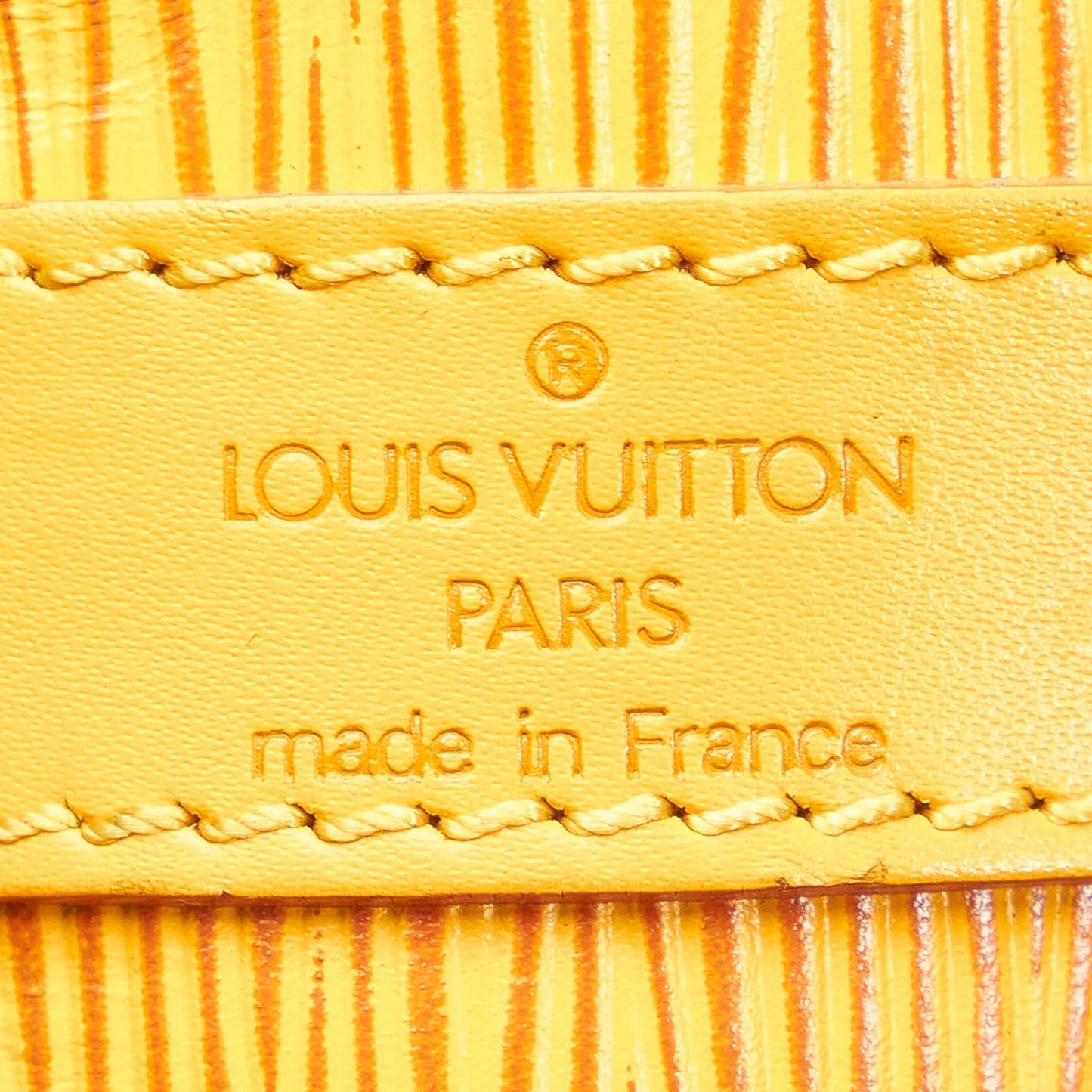 LOUIS VUITTON Epi Petit Noe Yellow