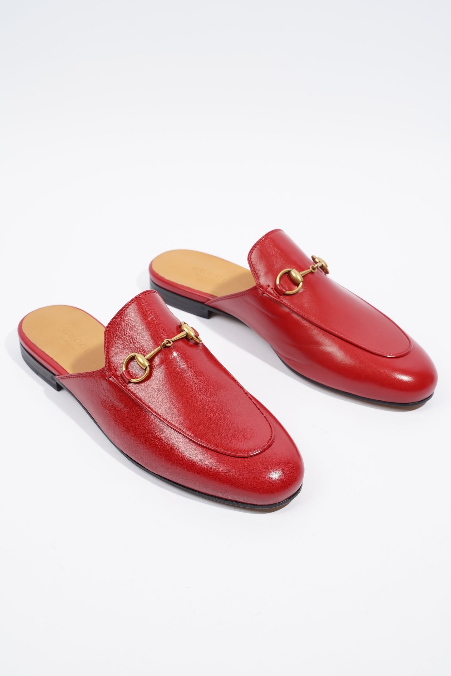 Gucci Princetown Red Leather EU 38 UK 5