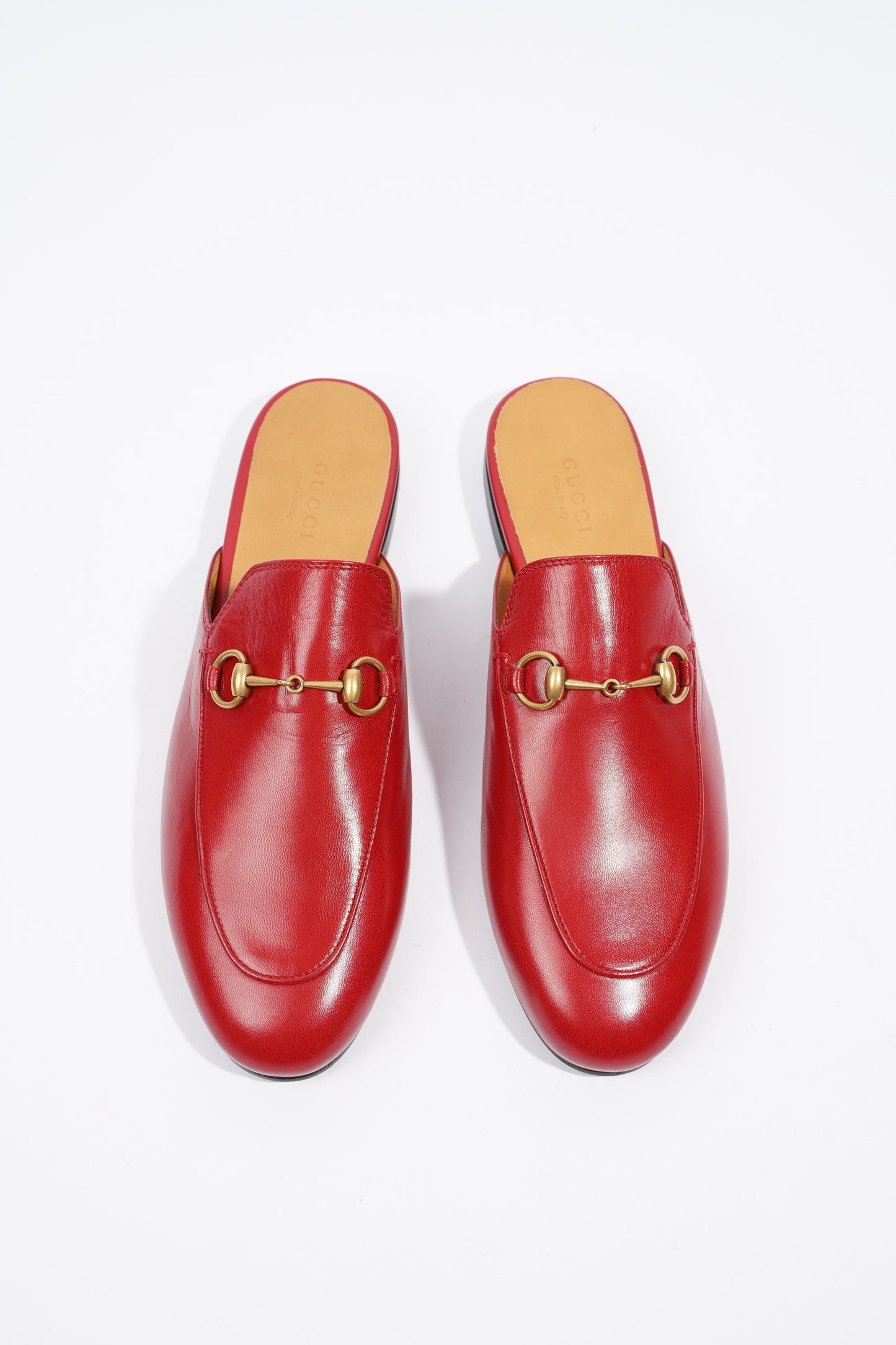 Gucci Princetown Red Leather EU 38 UK 5