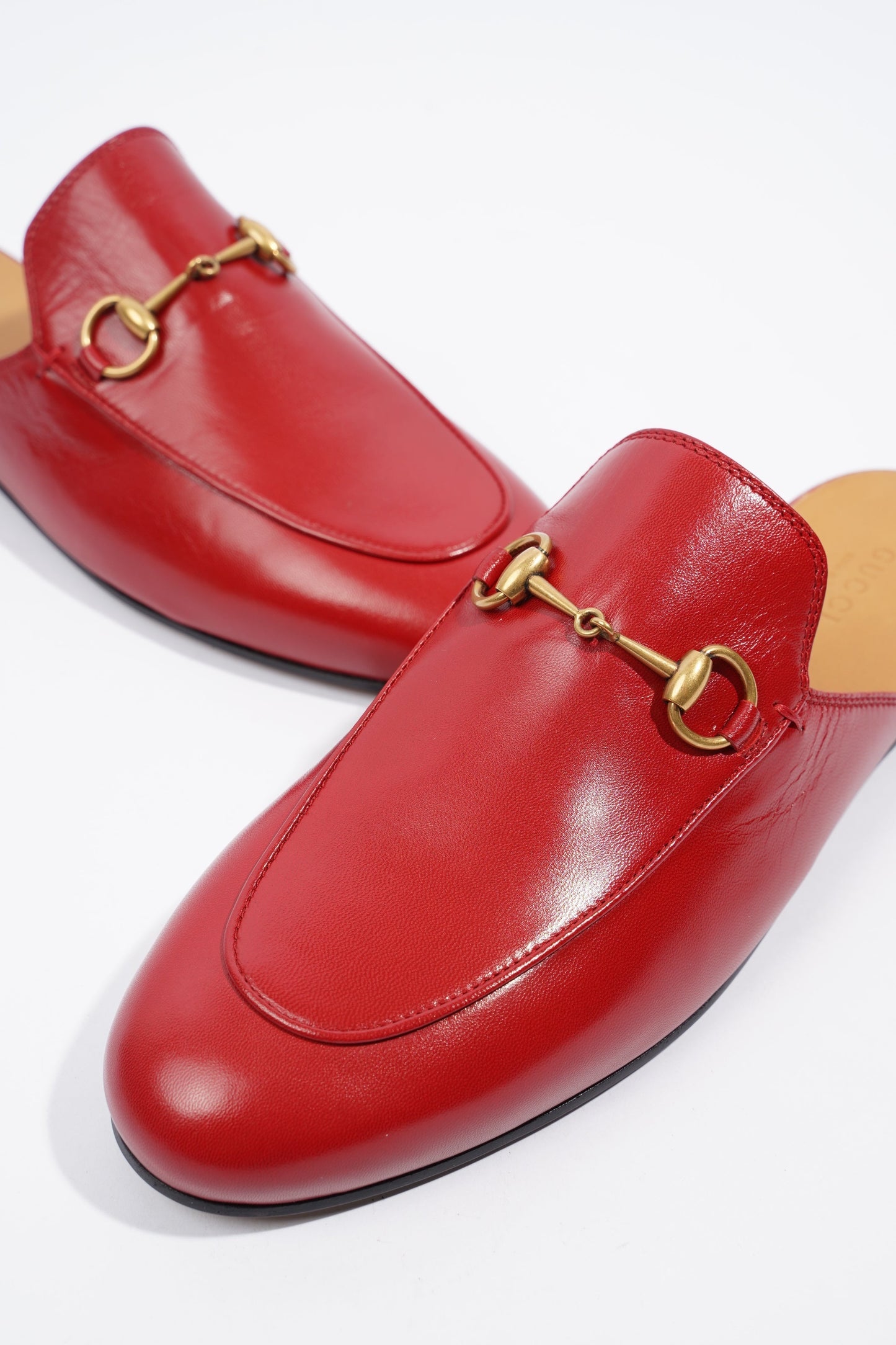 Gucci Princetown Red Leather EU 38 UK 5
