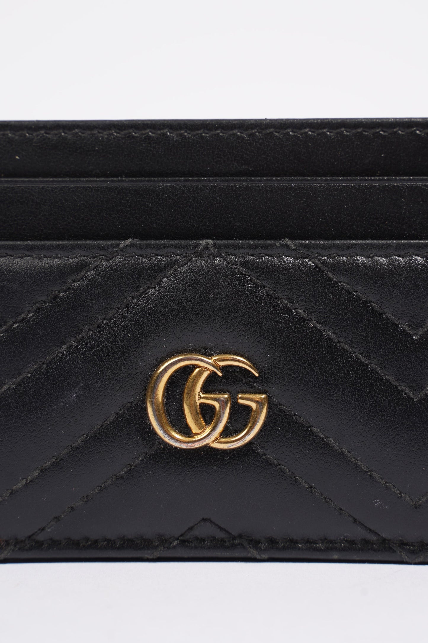 Gucci GG Marmont Card Holder Black Leather