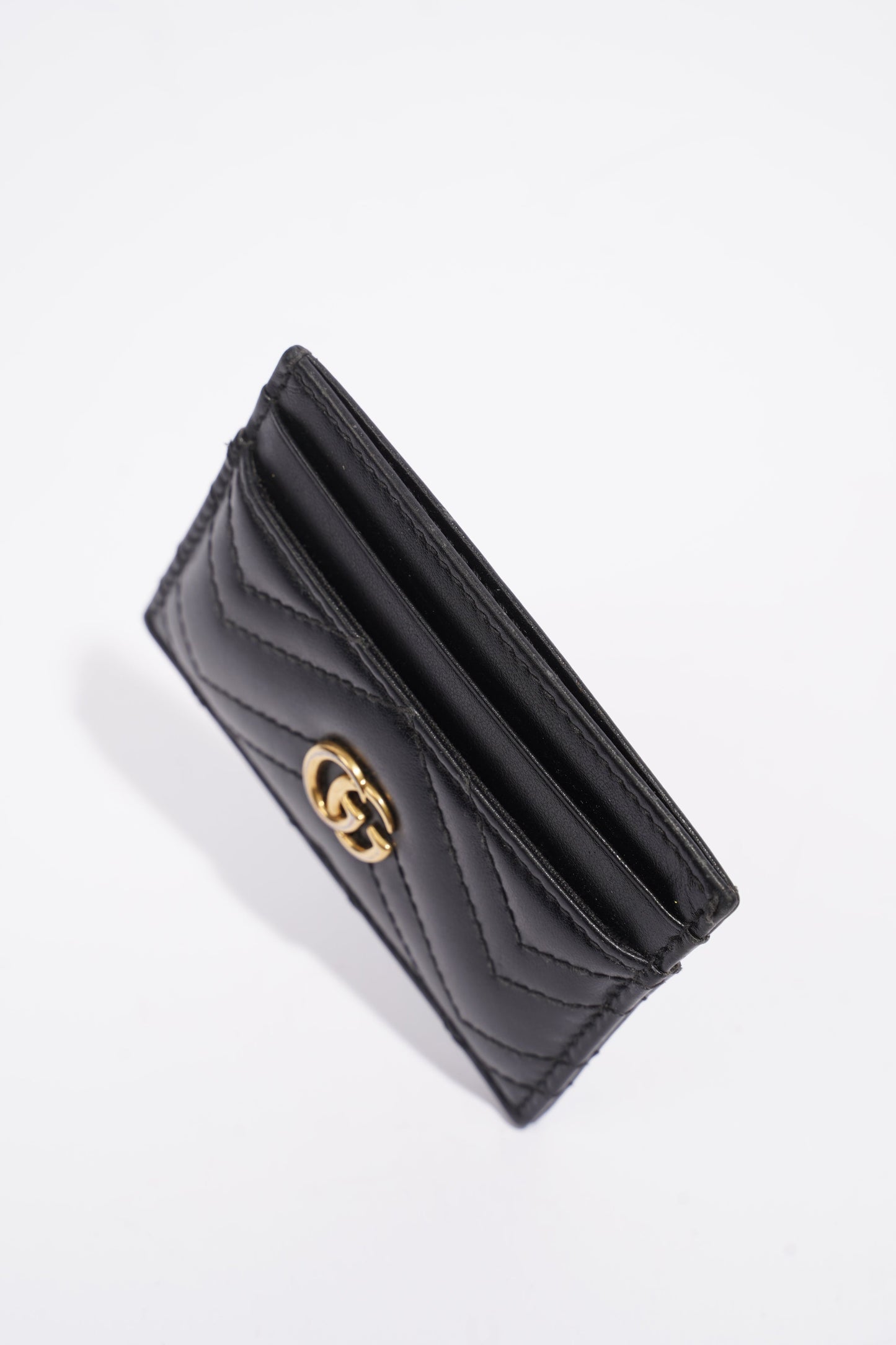 Gucci GG Marmont Card Holder Black Leather