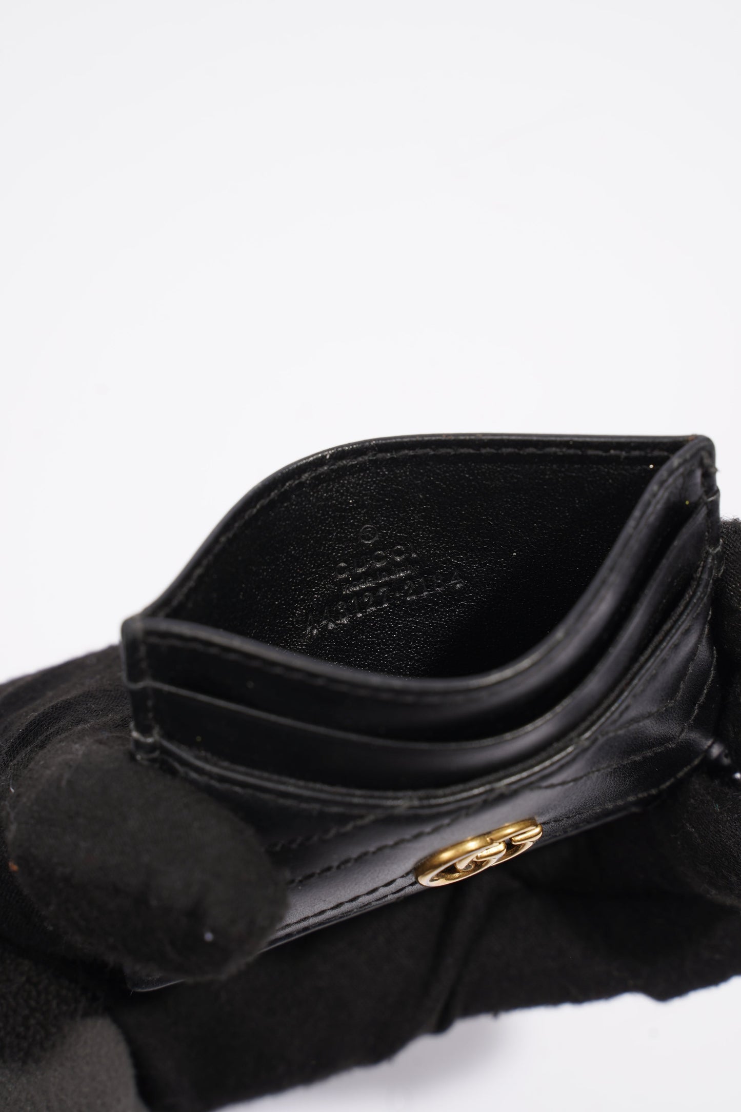 Gucci GG Marmont Card Holder Black Leather