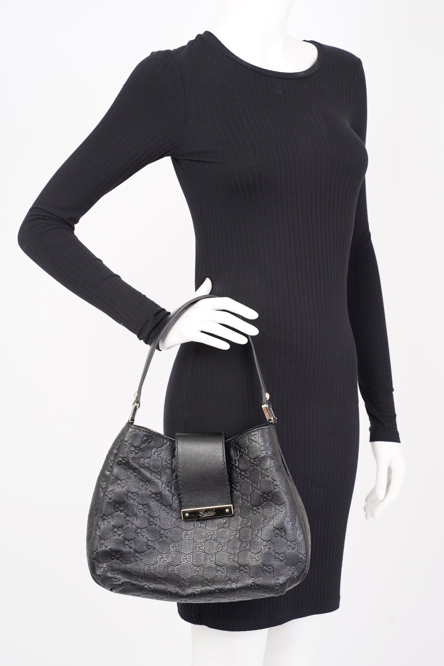 Gucci Guccissima Black Leather