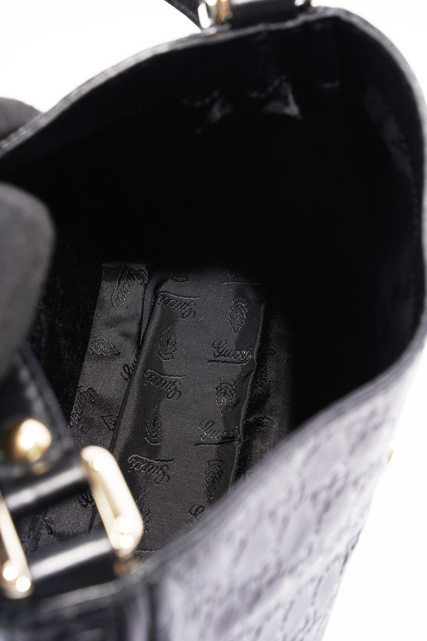 Gucci Guccissima Black Leather