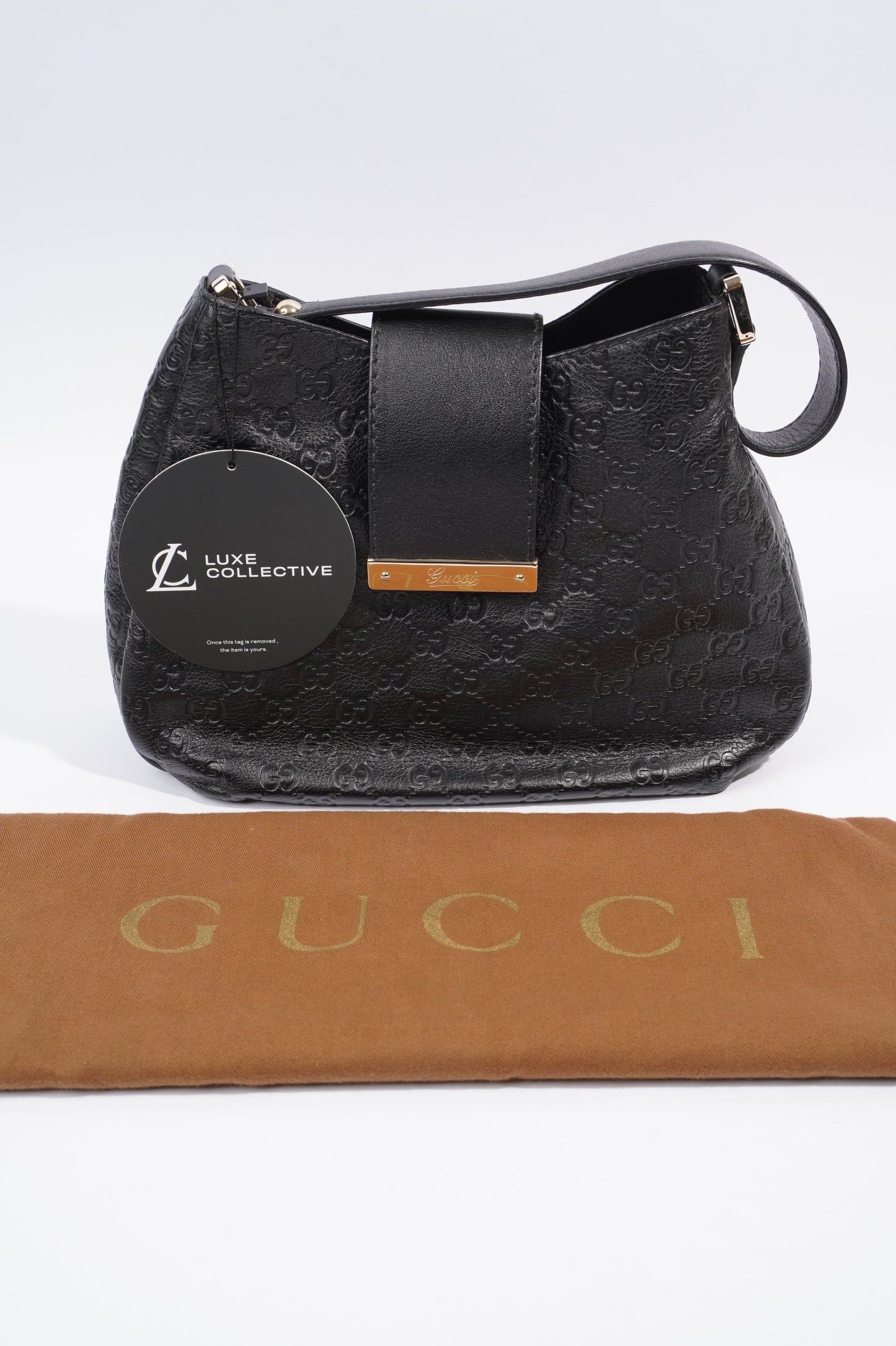 Gucci Guccissima Black Leather
