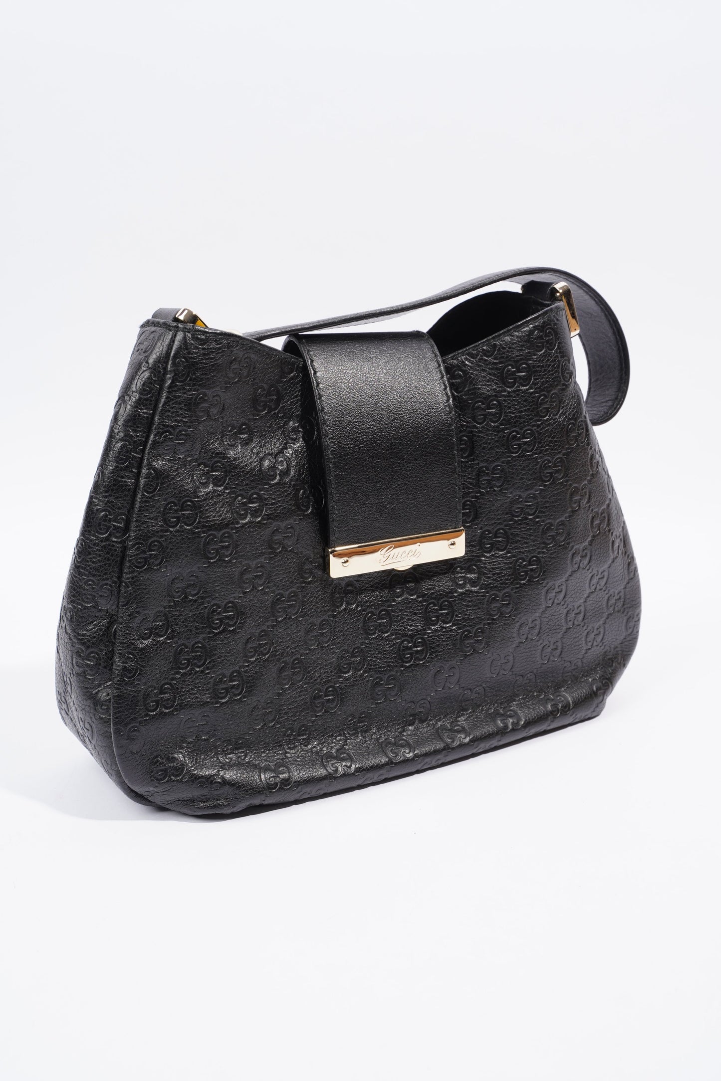 Gucci Guccissima Black Leather