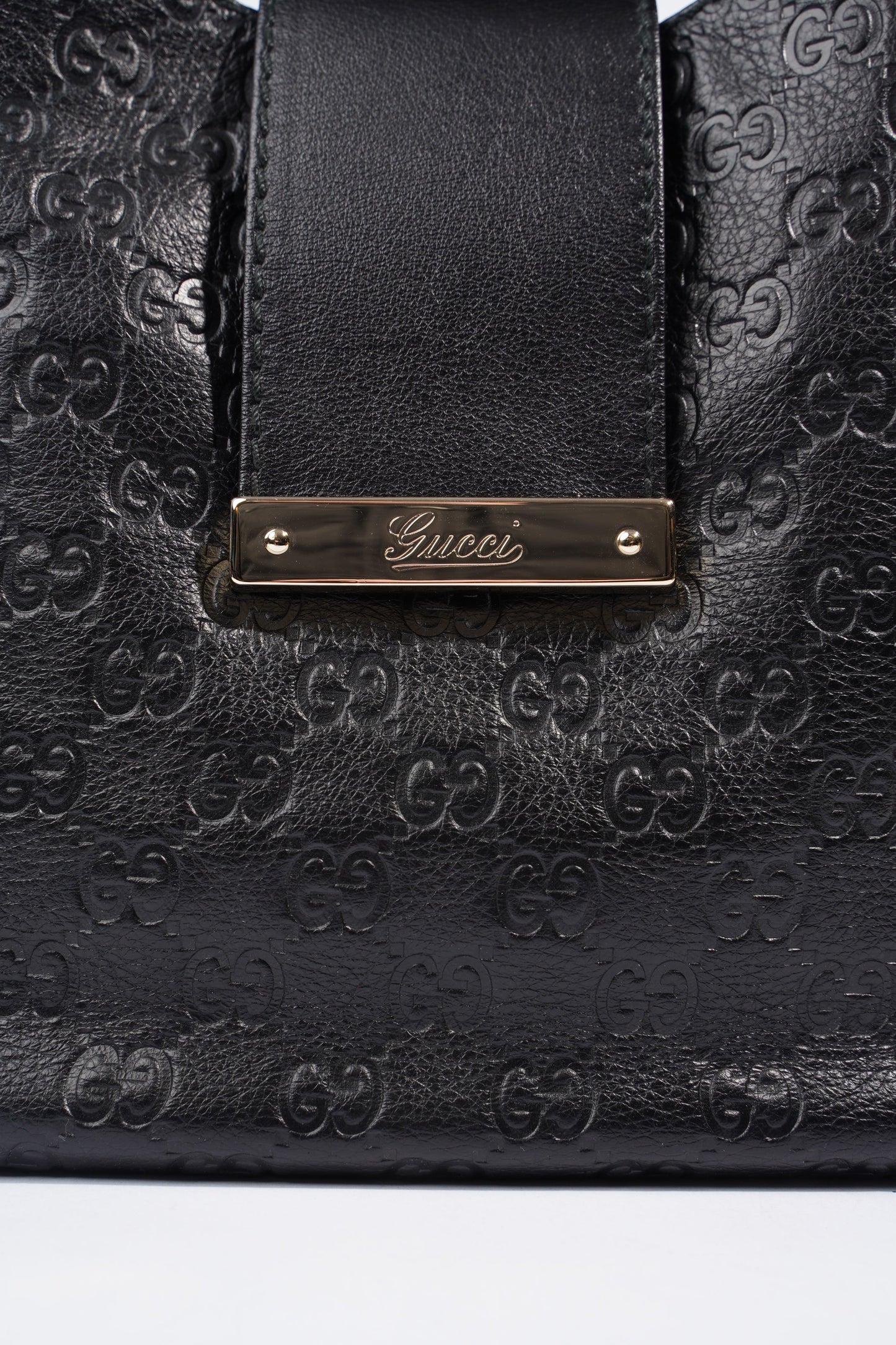 Gucci Guccissima Black Leather