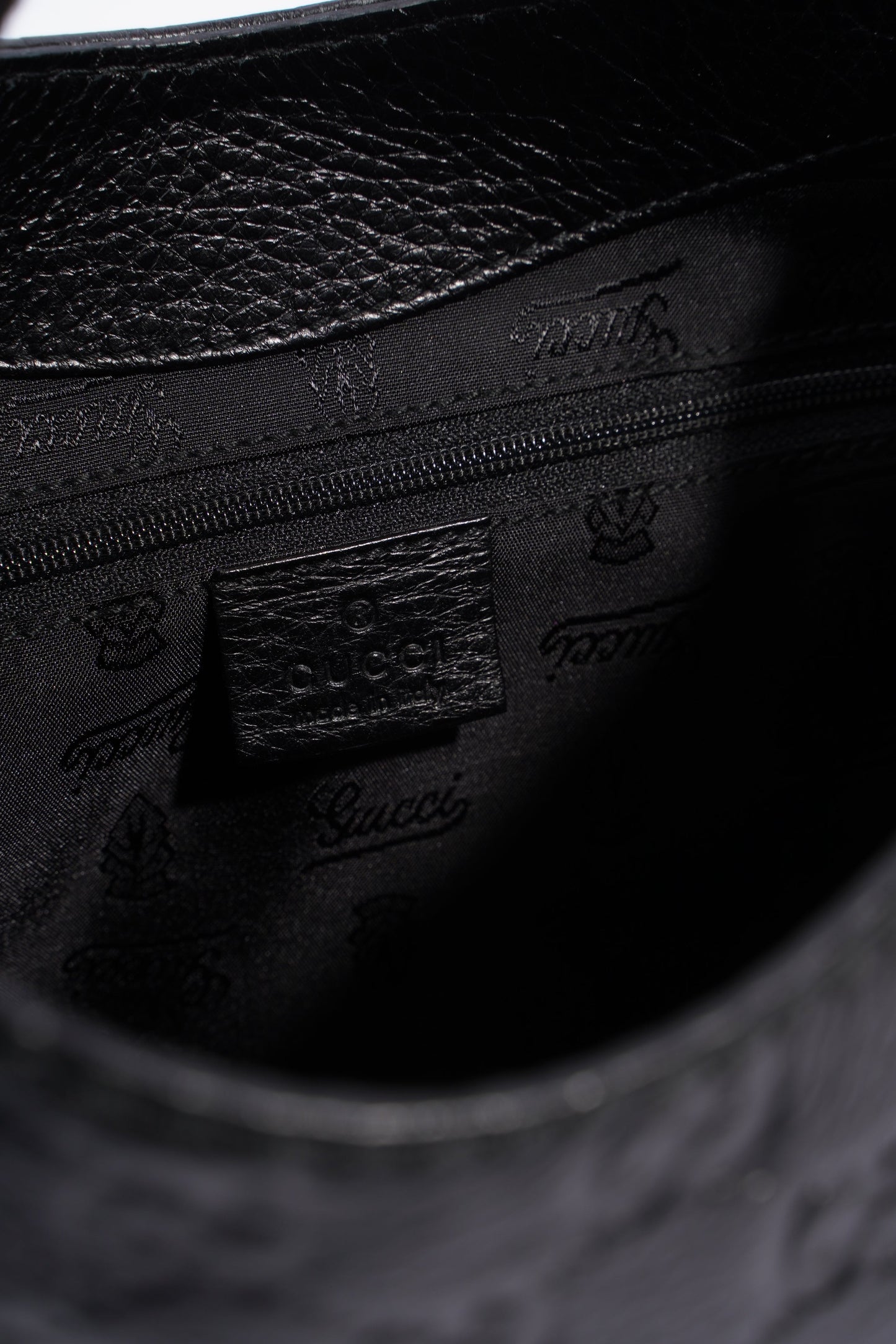 Gucci Guccissima Black Leather