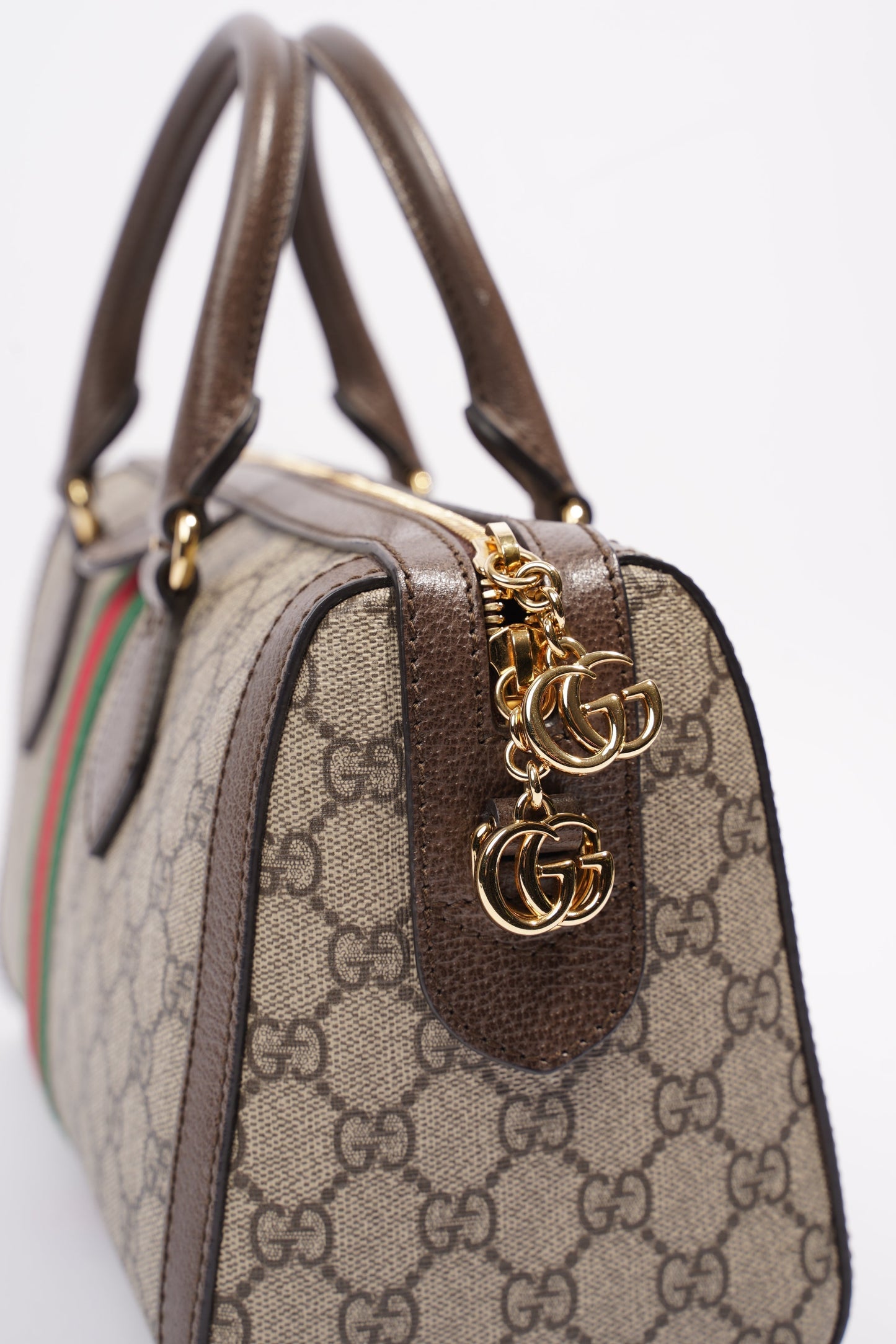 Gucci GG Ophidia Duffle Supreme / Green / Red Coated Canvas
