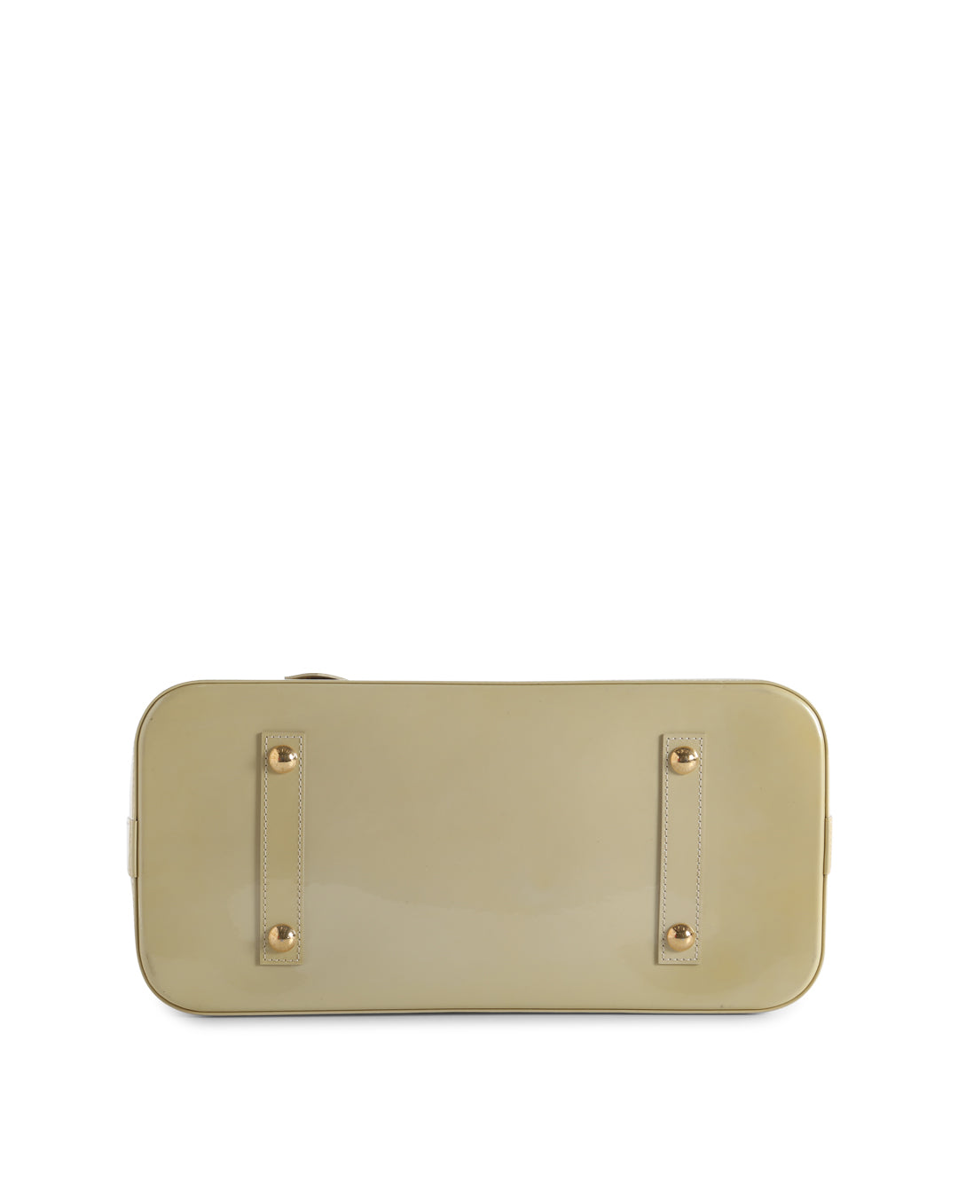 LOUIS VUITTON Cream Monogram Vernis Alma GM Bag