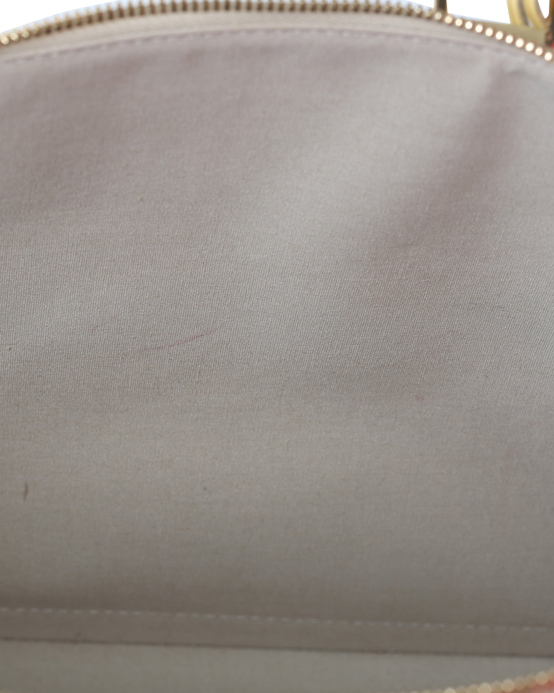 LOUIS VUITTON Cream Monogram Vernis Alma GM Bag